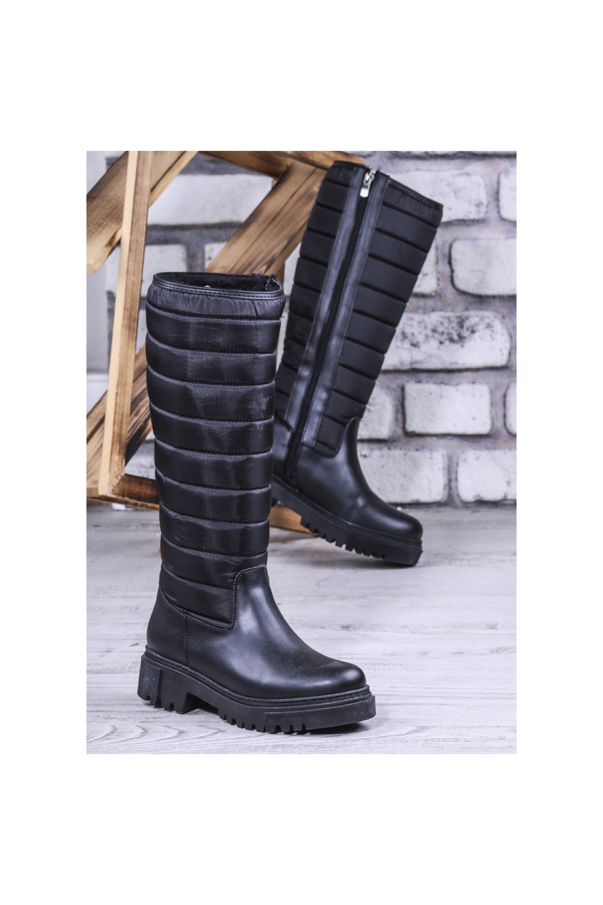 Ghattix Günlük Termal Kadın Çizme Siyah - Görsel 5