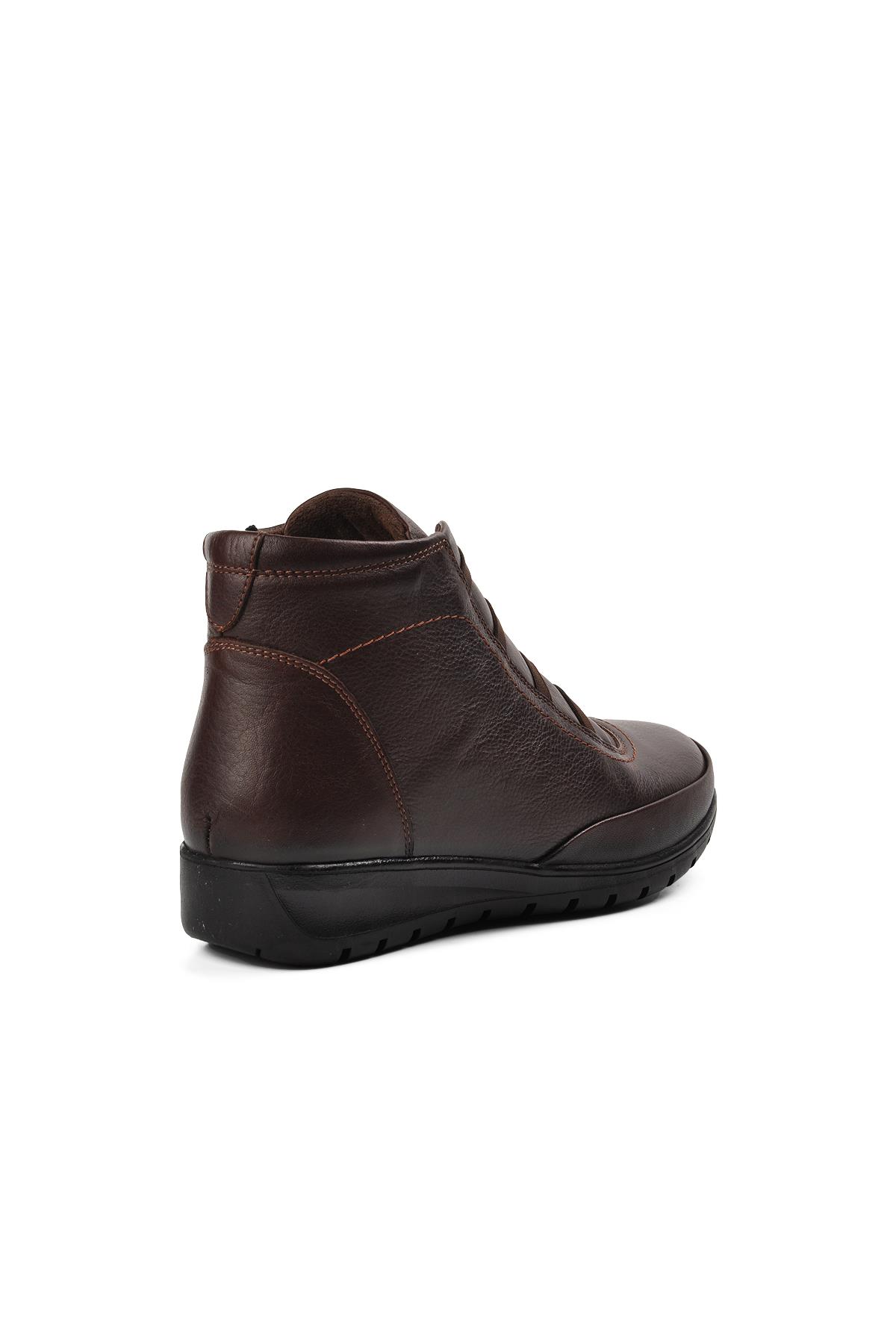 7119 Kahve Kadın Hakiki Deri Bot - Görsel 5
