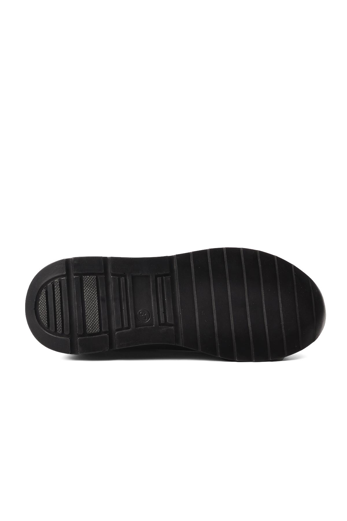 844 Siyah İçi Kürklü Su İtici Kadın Kar Botu - Görsel 6