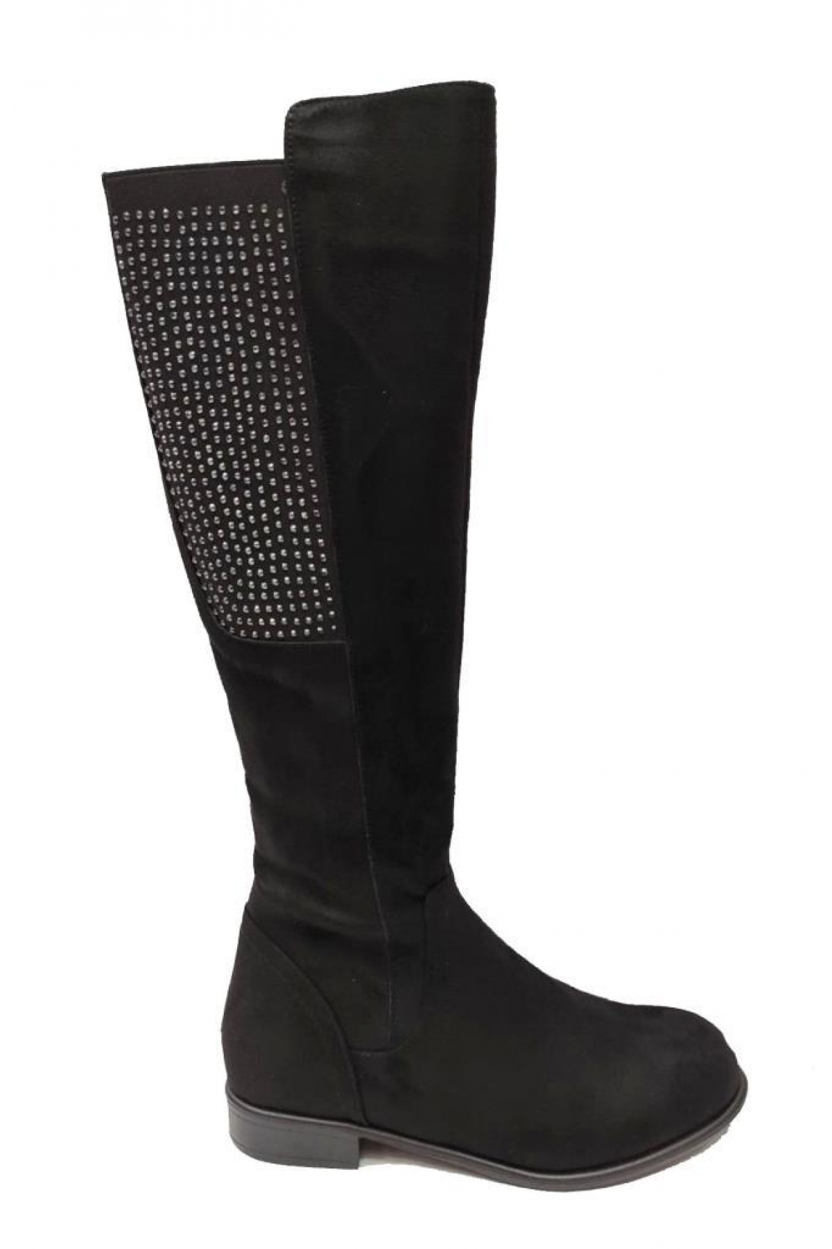 507 Süet Sıcak Astar Fermuarlı Kadın Çizme - Görsel 3