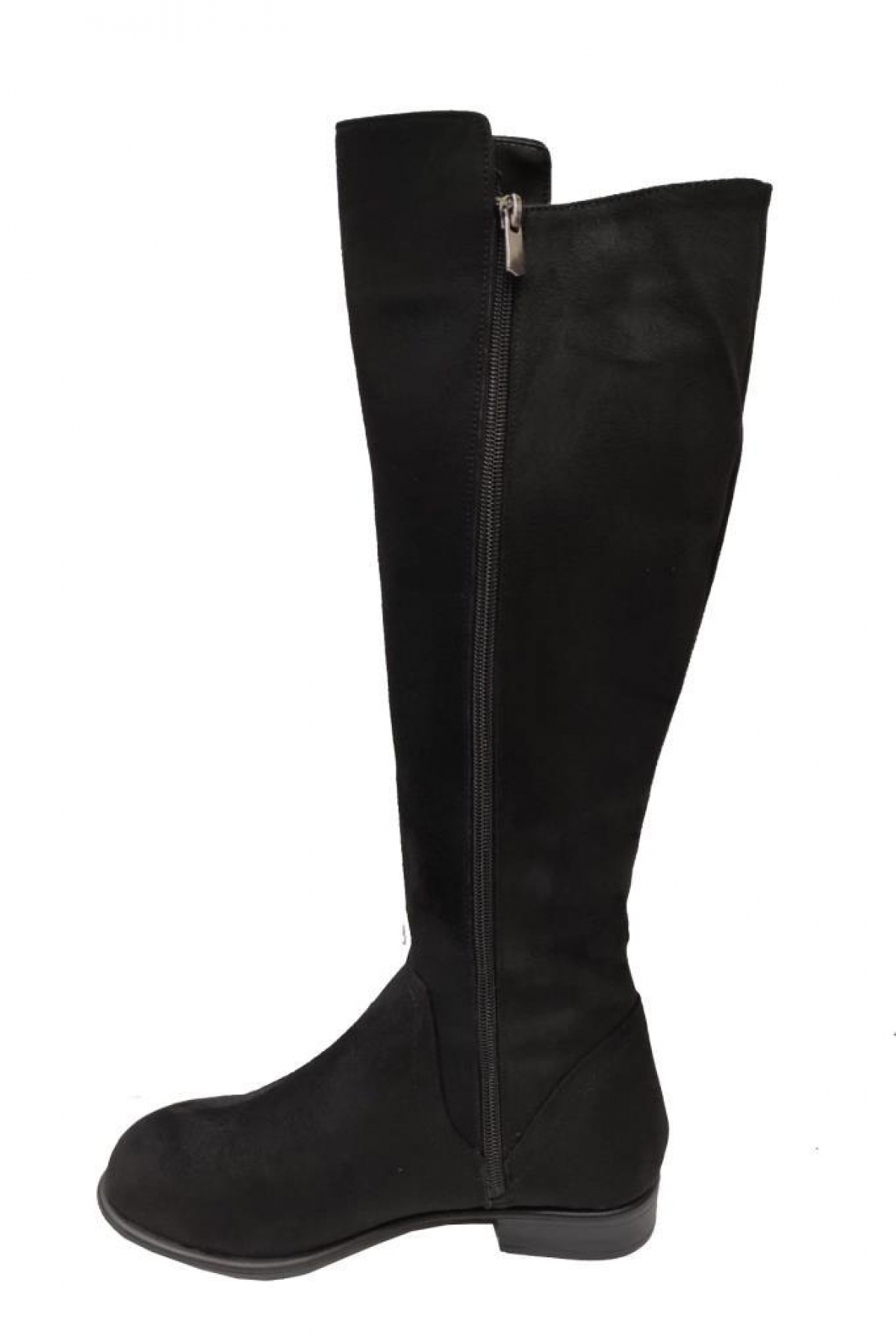 507 Süet Sıcak Astar Fermuarlı Kadın Çizme - Görsel 4