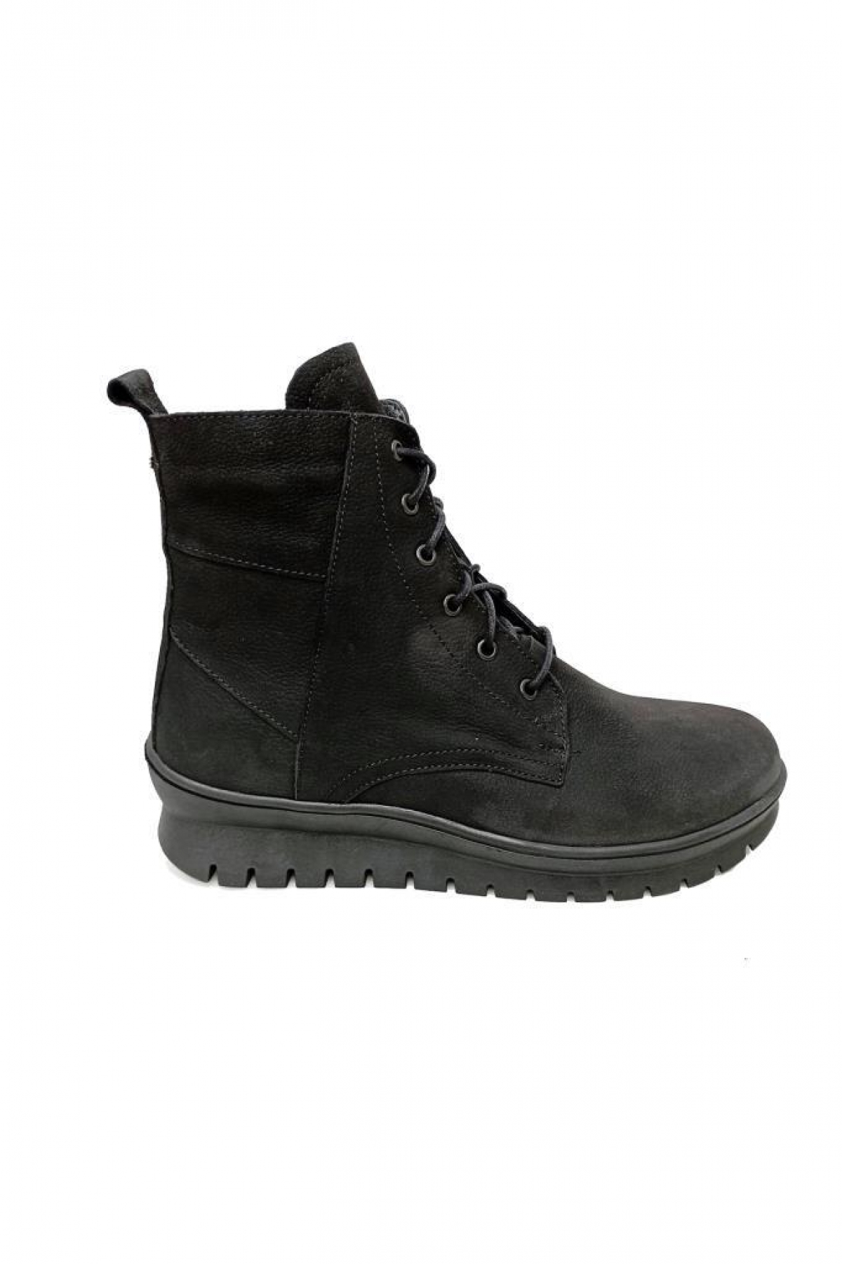010007-975 Hakiki Nubuk Deri Anatomik Kadın Bot - Görsel 3
