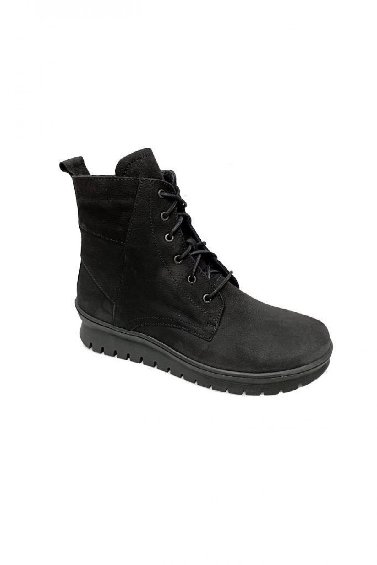010007-975 Hakiki Nubuk Deri Anatomik Kadın Bot - Görsel 2