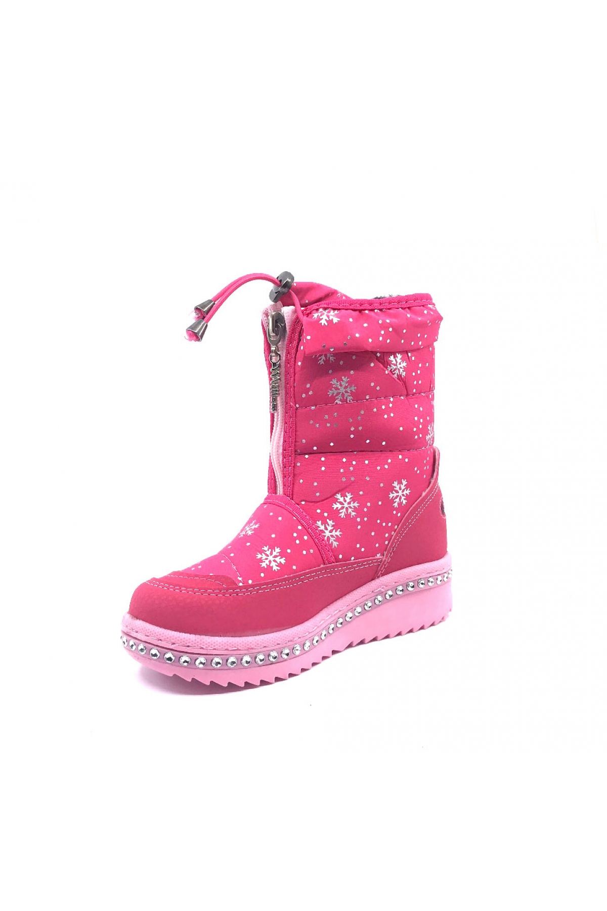 Le Petit Fuşya Taşlı Kürklü Kız Çocuk Kar Botu - Görsel 3