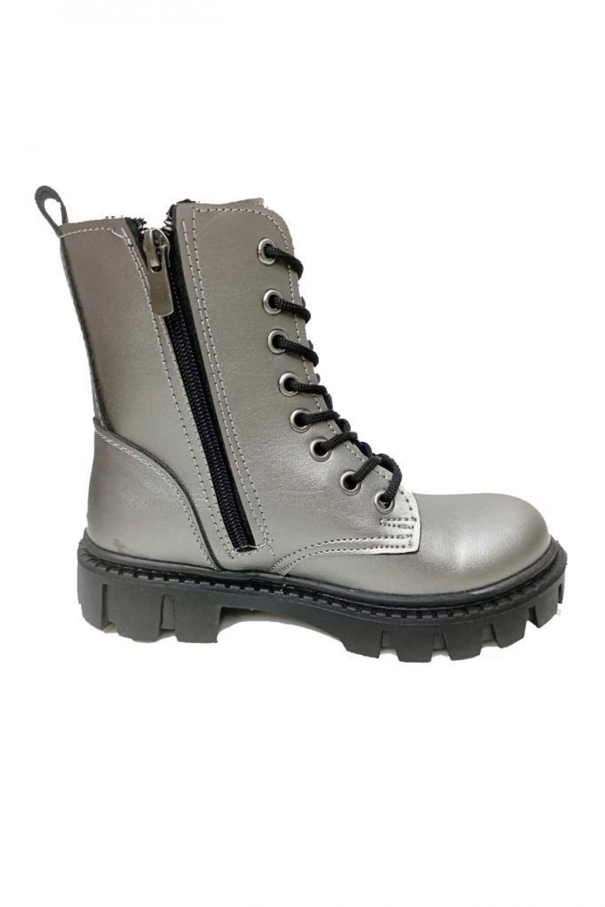 9604 Deri Trend Fashion Kız Çocuk Bot - Görsel 2