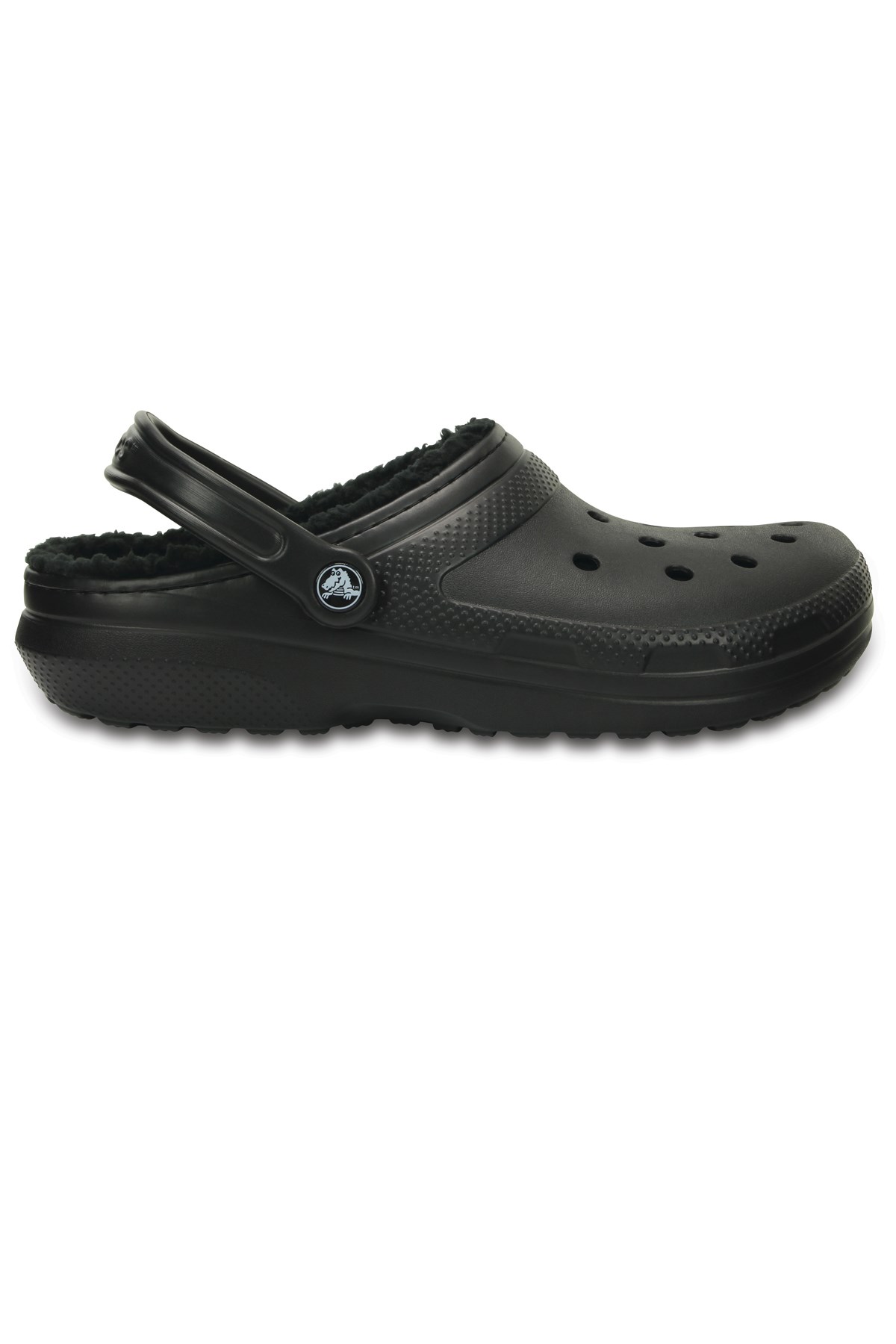 Crocs Crocs Siyah Classic Lined Clog Uniseks Terlik 203591-060 Sandalet & Terlik | Flo Siyah - 3. görsel