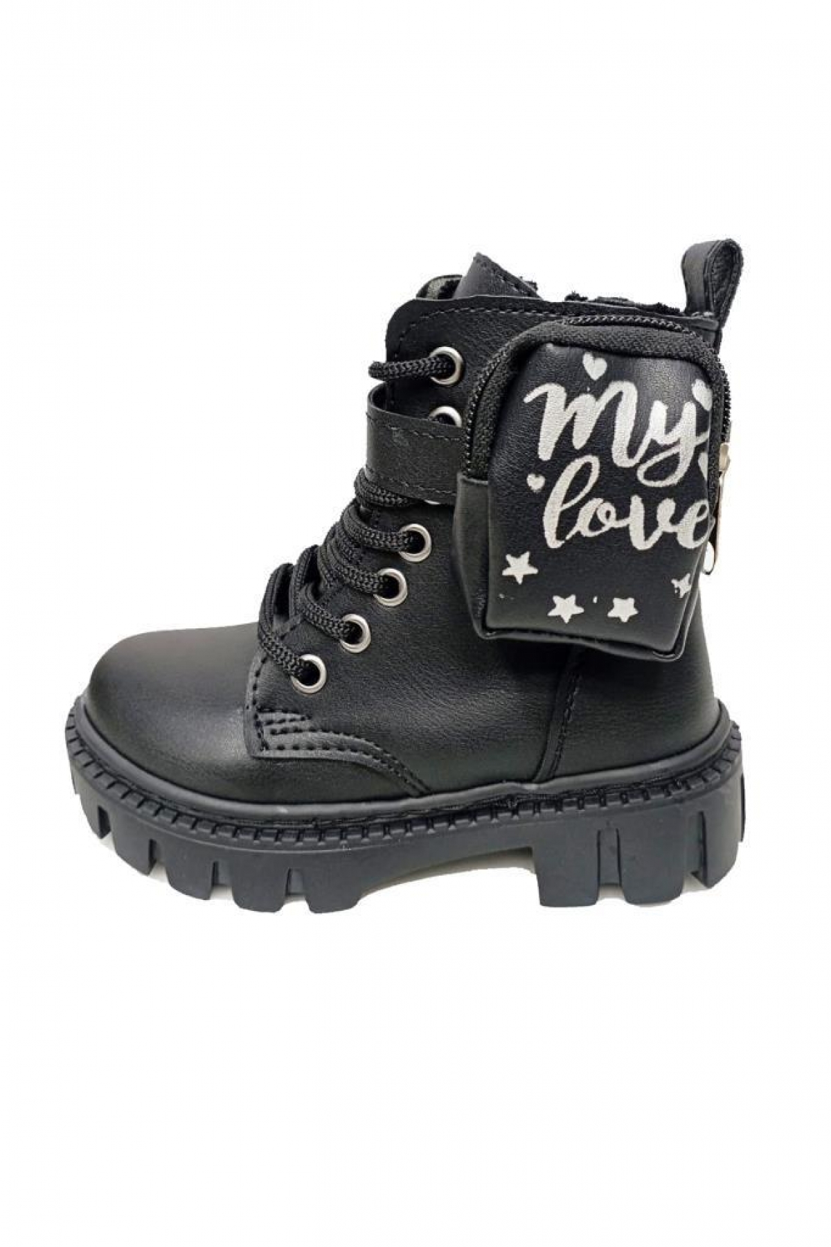 9602P Deri Çantalı Trend Fashion Kız Çocuk Bot - Görsel 4