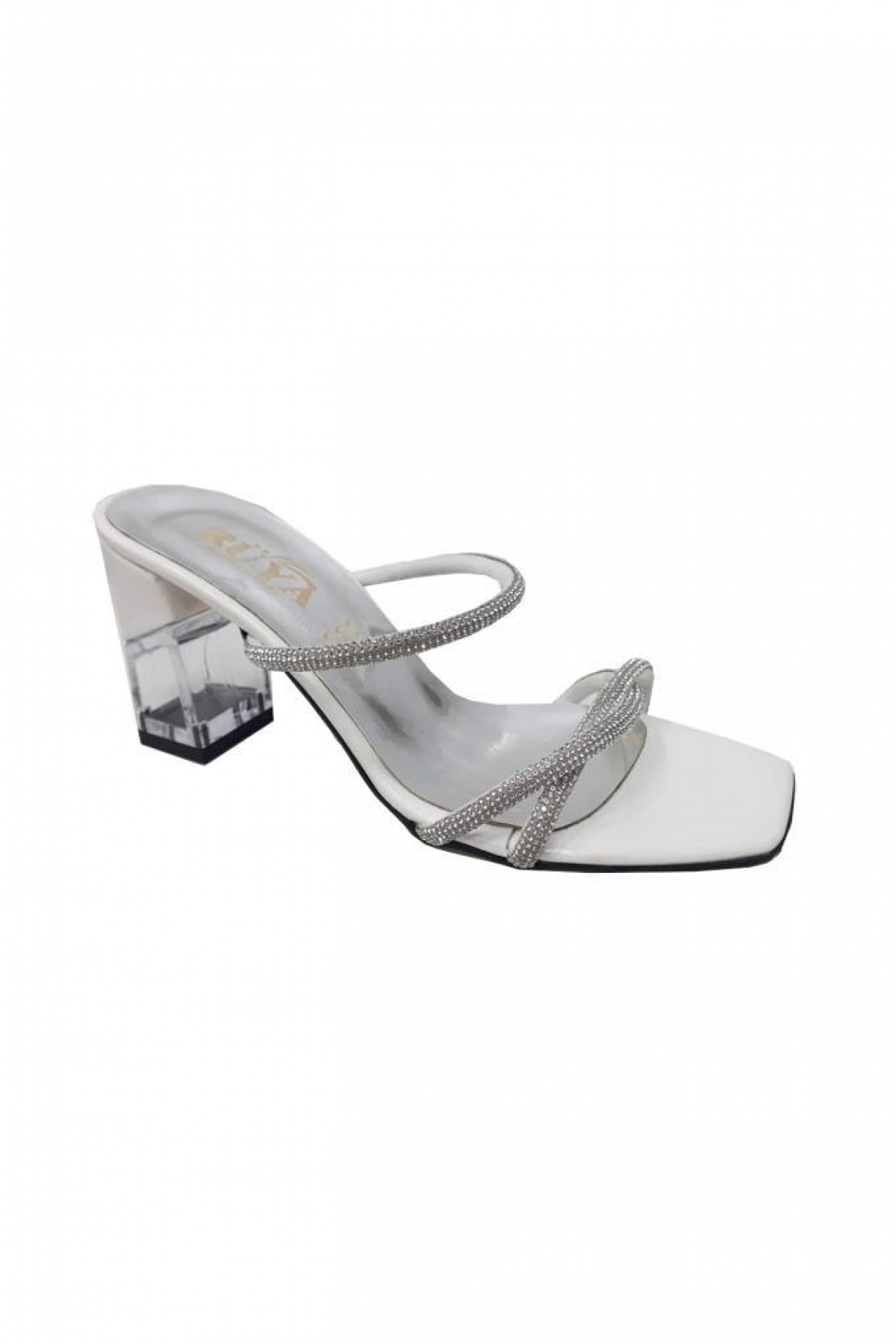 8208-5 Rugan Taşlı Fashion Kadın Terlik - Görsel 2