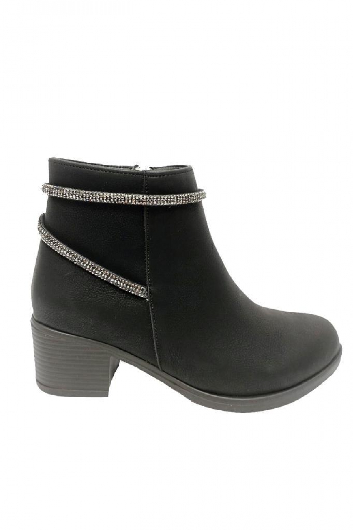 9304 Yağlı Deri Trend Fashion Fermuarlı Kadın Bot - Görsel 4