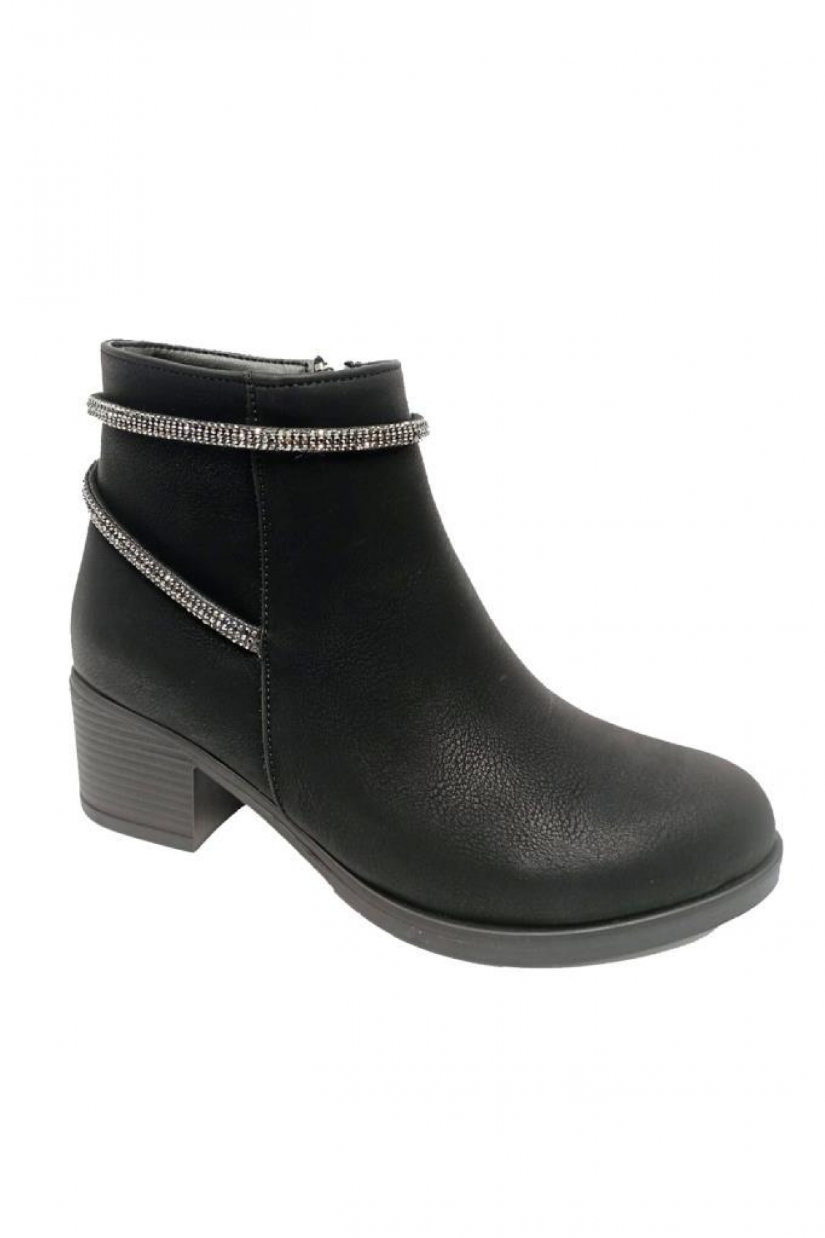 9304 Yağlı Deri Trend Fashion Fermuarlı Kadın Bot - Görsel 2