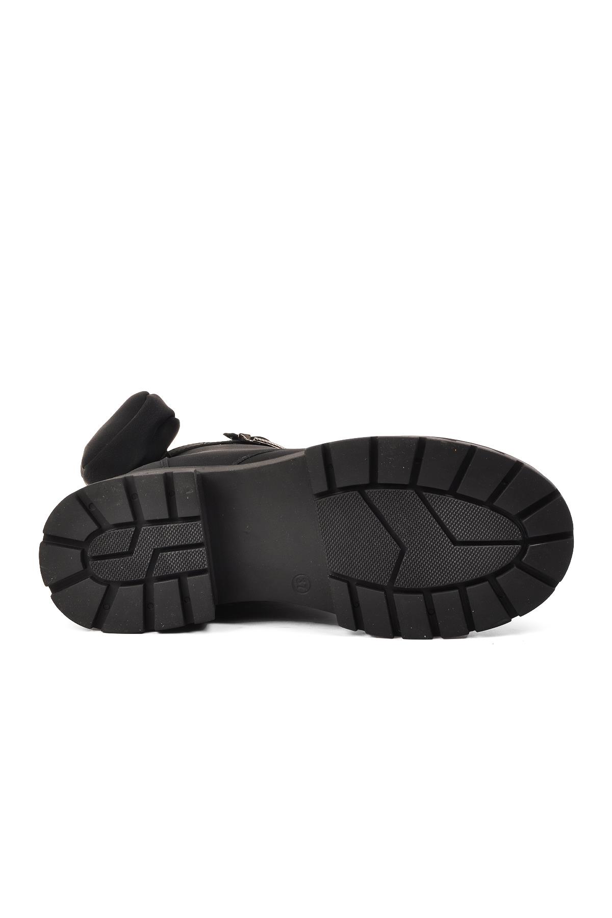 Meru Siyah-Zümrüt Kadın Postal Bot - Görsel 6