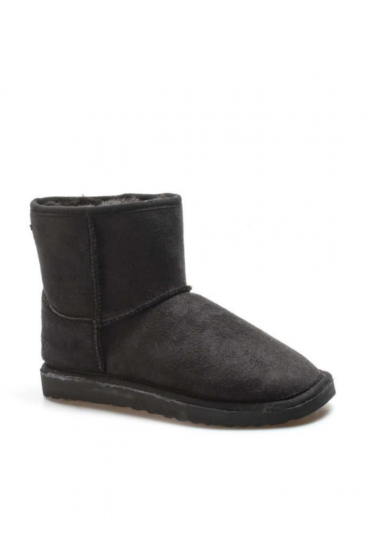 5105 Süet Kar Kış Kürklü Astar Bilek Kısa Kadın Bot - Görsel 2