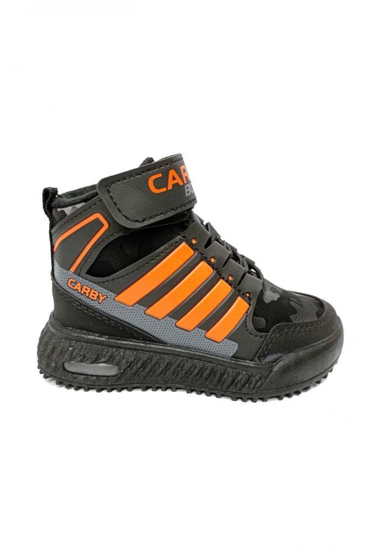 2021-B Bebe Sneakers Bot Siyah Oranj Füme - Görsel 4