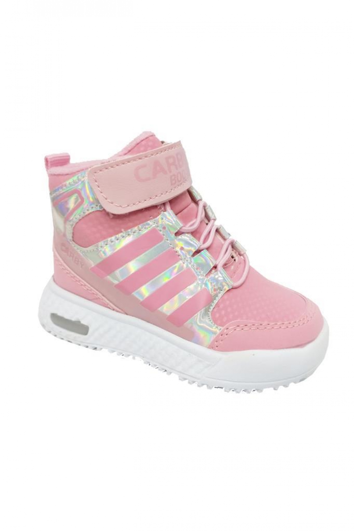 2021-B Kız Bebe Sneakers Bot Pembe Parlak - Görsel 2
