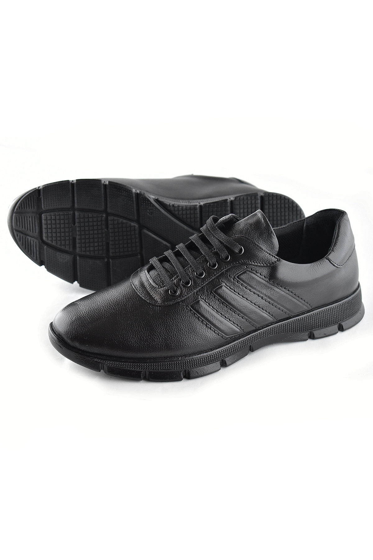 220 Ortopedik Taban İç Dış Hakiki Deri Erkek Ayakkabı Günlük Güvenal - Görsel 5