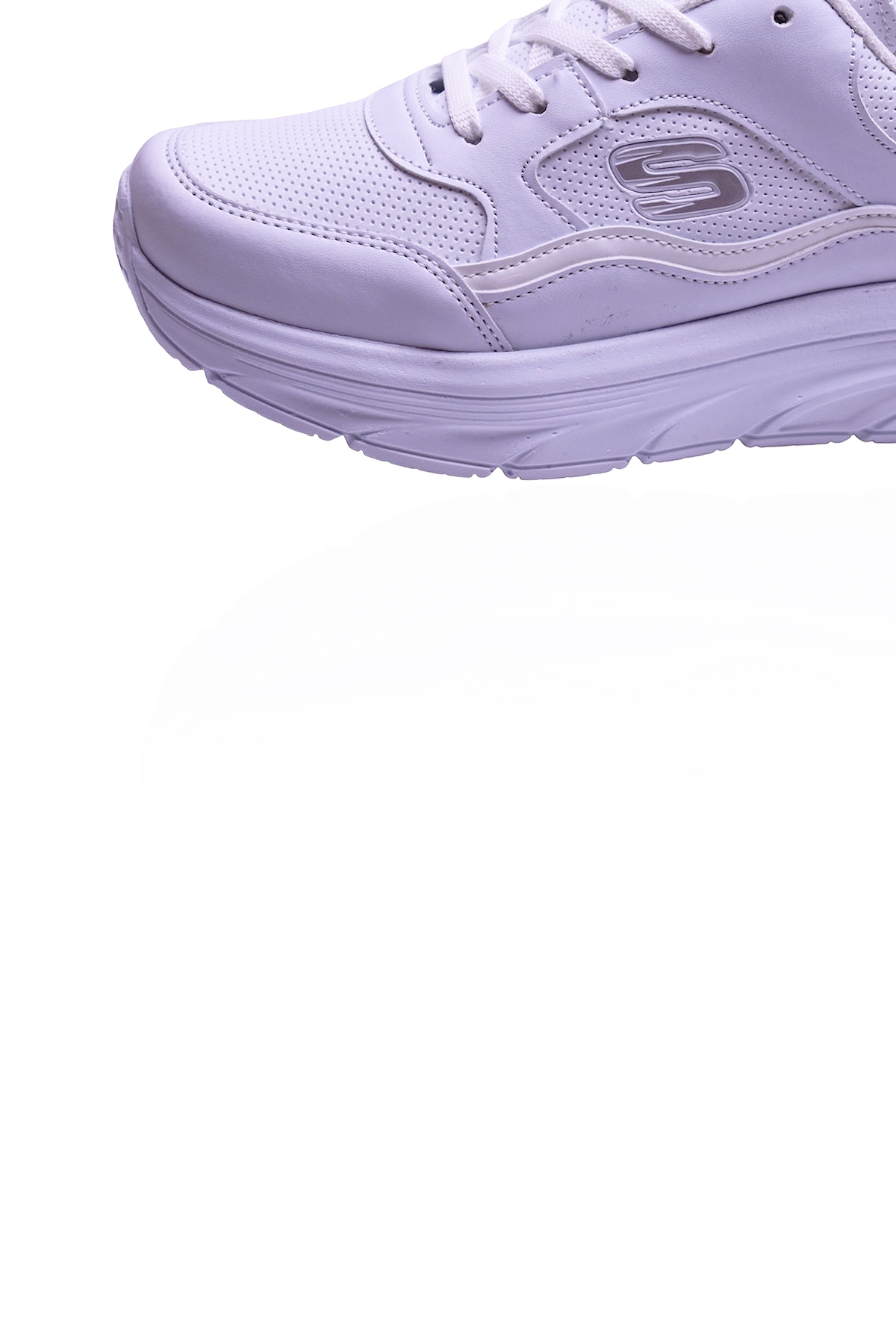 8888 Full Ortopedik Siyah Beyaz Yüksek Taban Kadın Spor Ayakkabı SUYA DAYANIKLI - Görsel 6