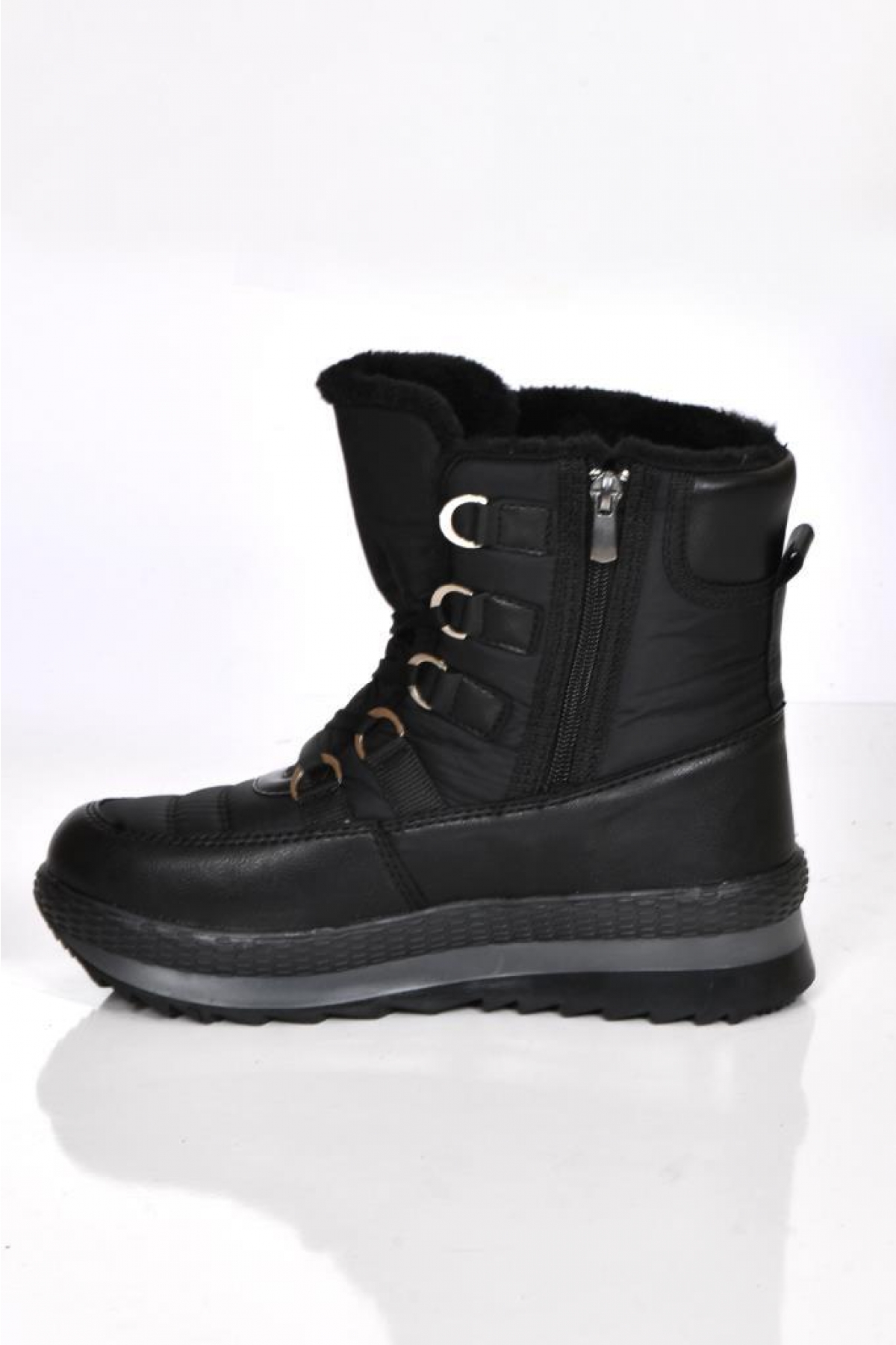 Twi̇ngo Twi̇ngo Siyah Twingo 895 Kadın Termal Kürklü Kar Bot | Flo Siyah - 4. görsel