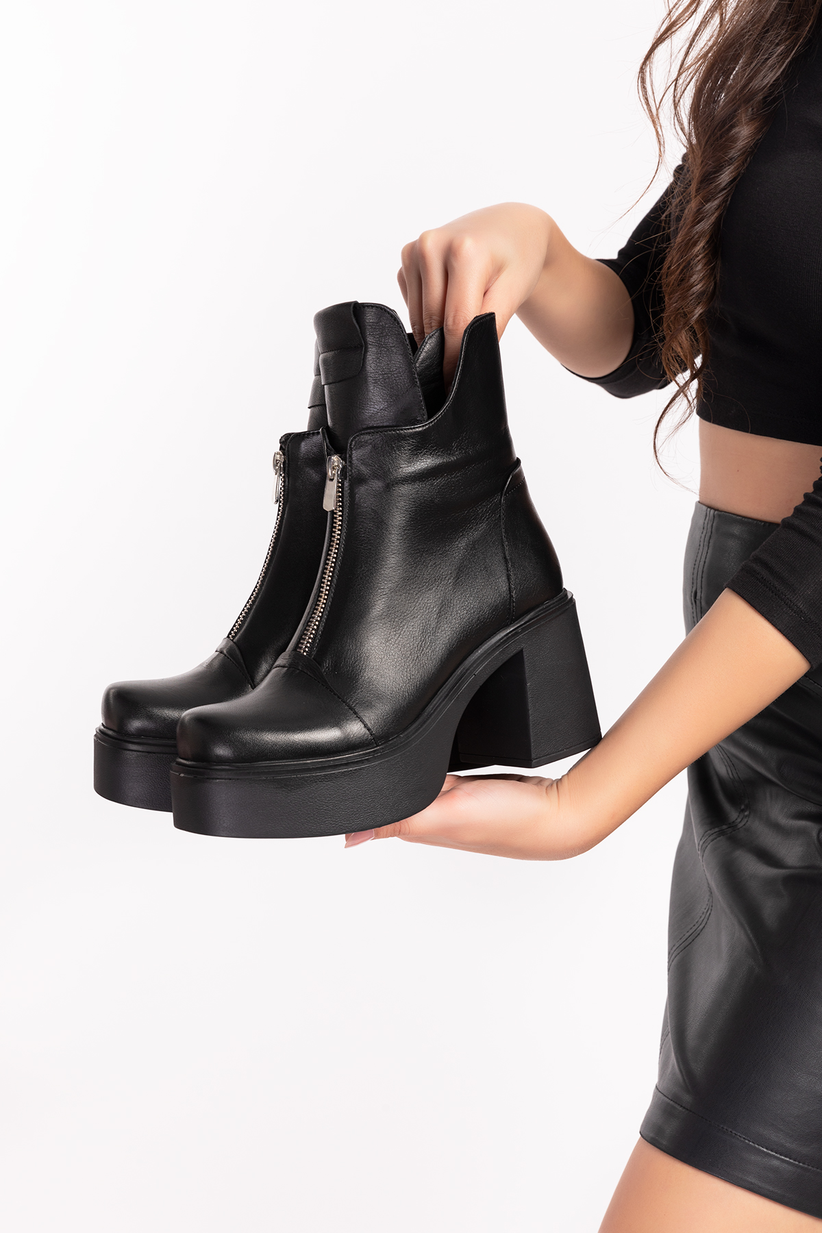 Gondol Kadın Hakiki Deri Platform Bot Anl.2442 - Görsel 7