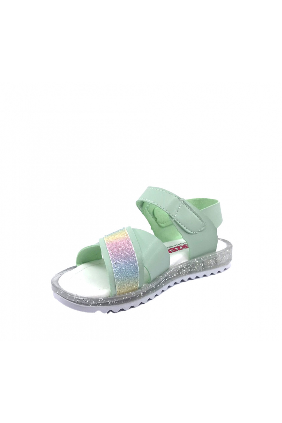 3999 Simli Çapraz Bantlı Kız Çocuk Sandalet Ayakkabı - Görsel 4