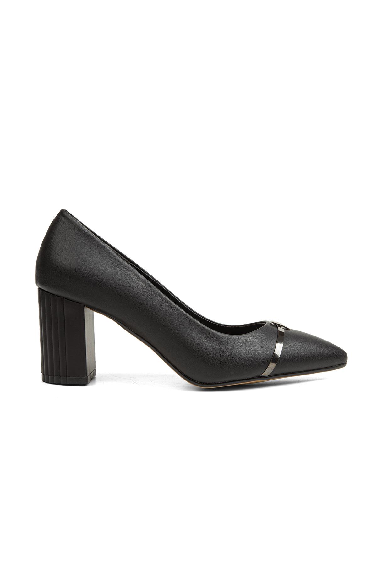 ® | PC-51203 - 3478 Siyah - Kadın Topuklu Ayakkabı - Görsel 2