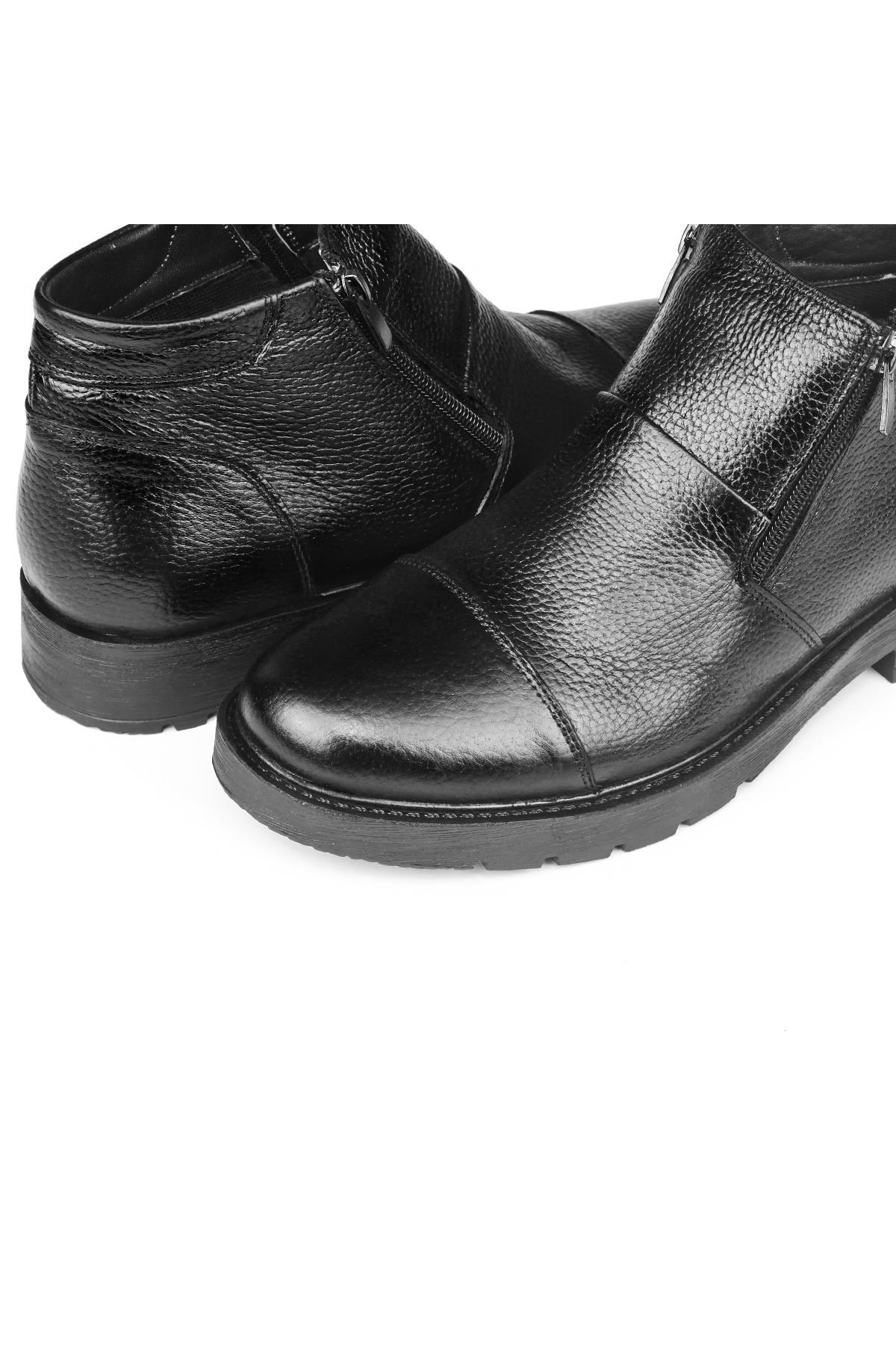 Ducavelli Liverpool Hakiki Deri Kaydırmaz Taban Fermuarlı Chelsea Günlük Bot - Görsel 4