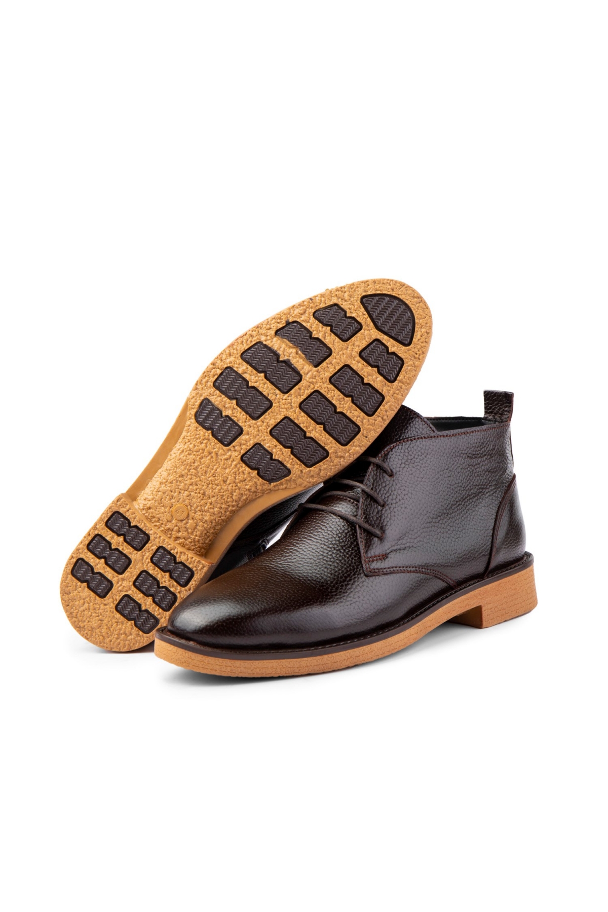 London Hakiki Deri Kaydırmaz Taban Bağcıklı Fermuarlı Chelsea Günlük Bot - Görsel 3