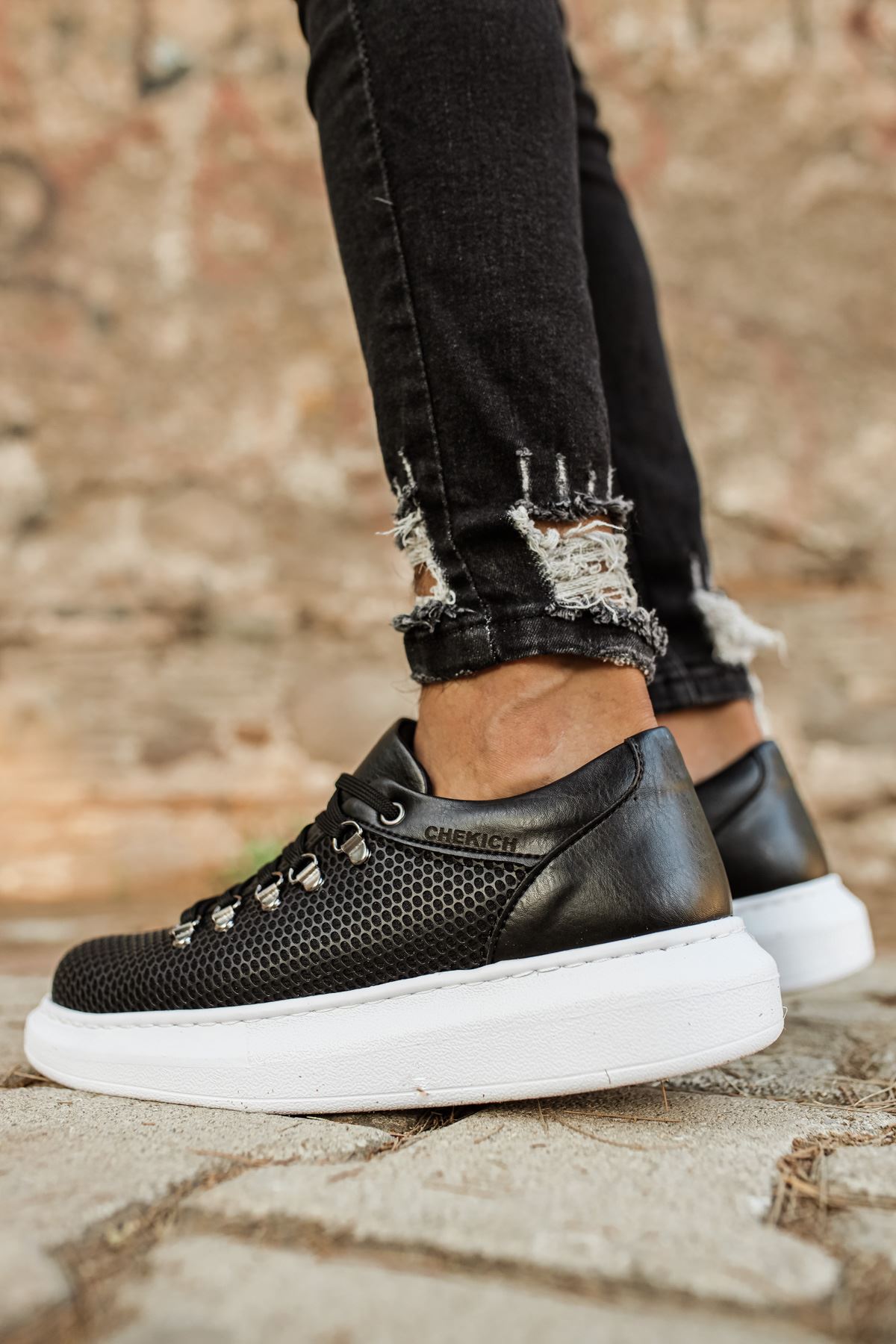 CH021 CBT Favo Erkek Ayakkabı SIYAH - Görsel 4