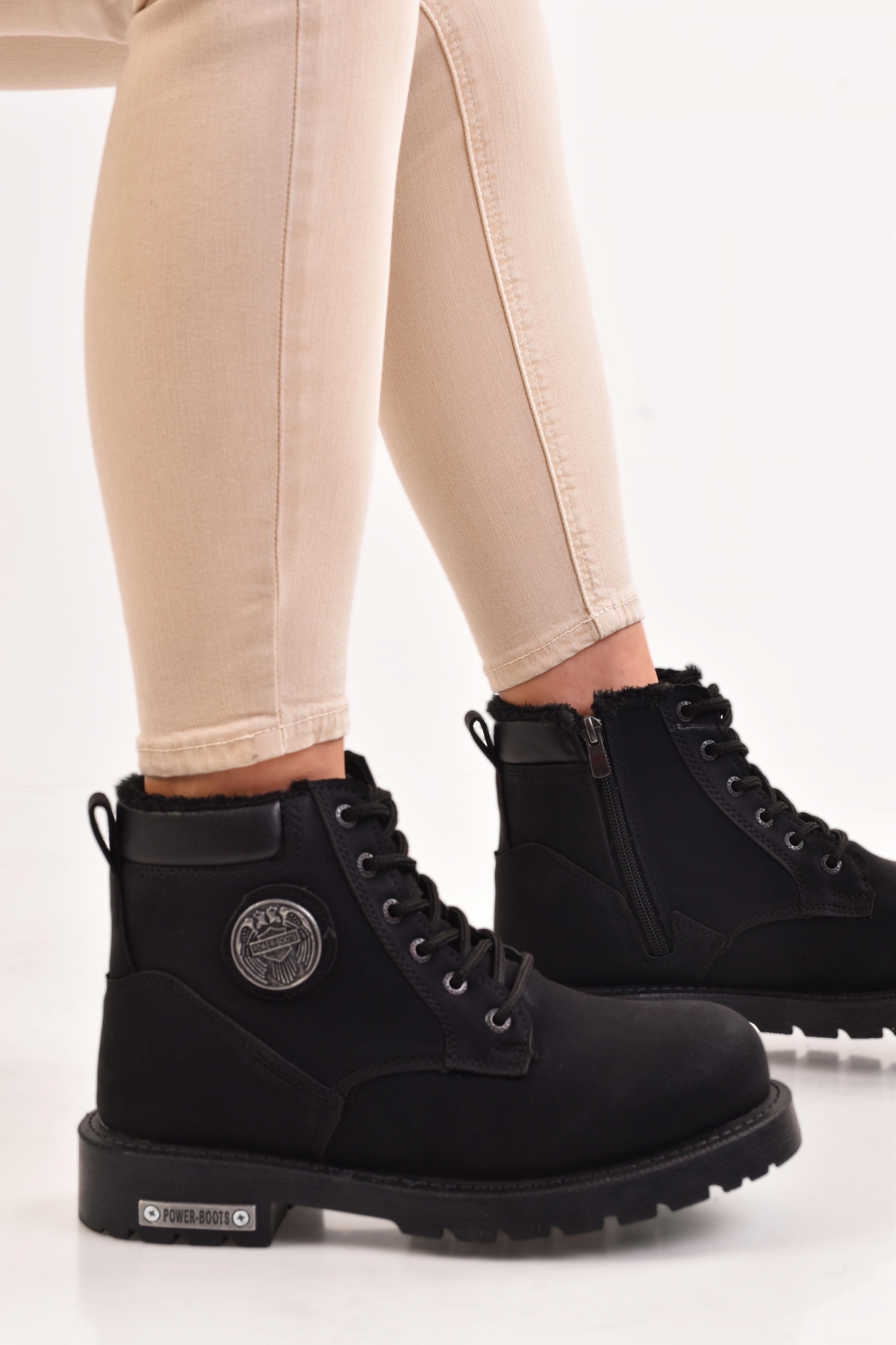 Unisex Kışlık Kürklü Bot - Görsel 4