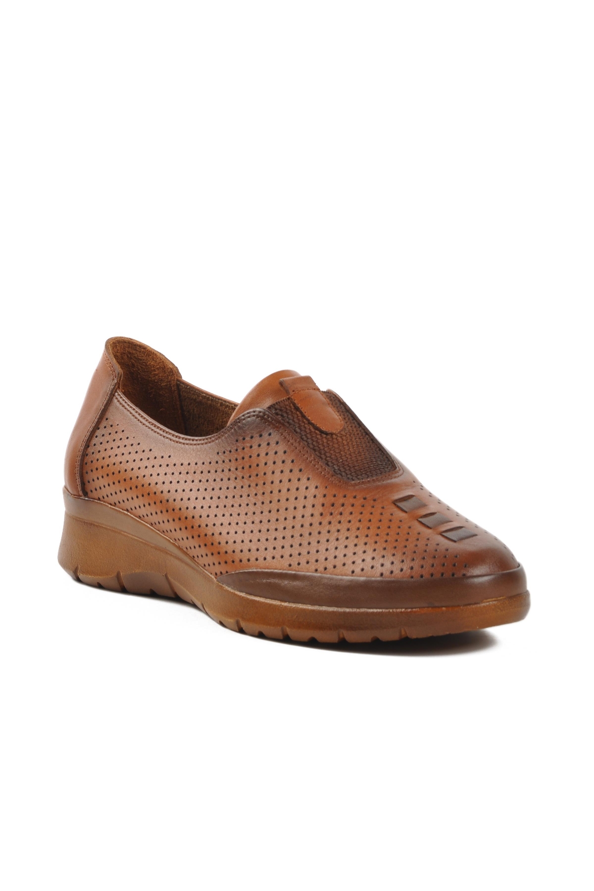 78 Taba Hakiki Deri Kadın Günlük Ayakkabı - Görsel 4