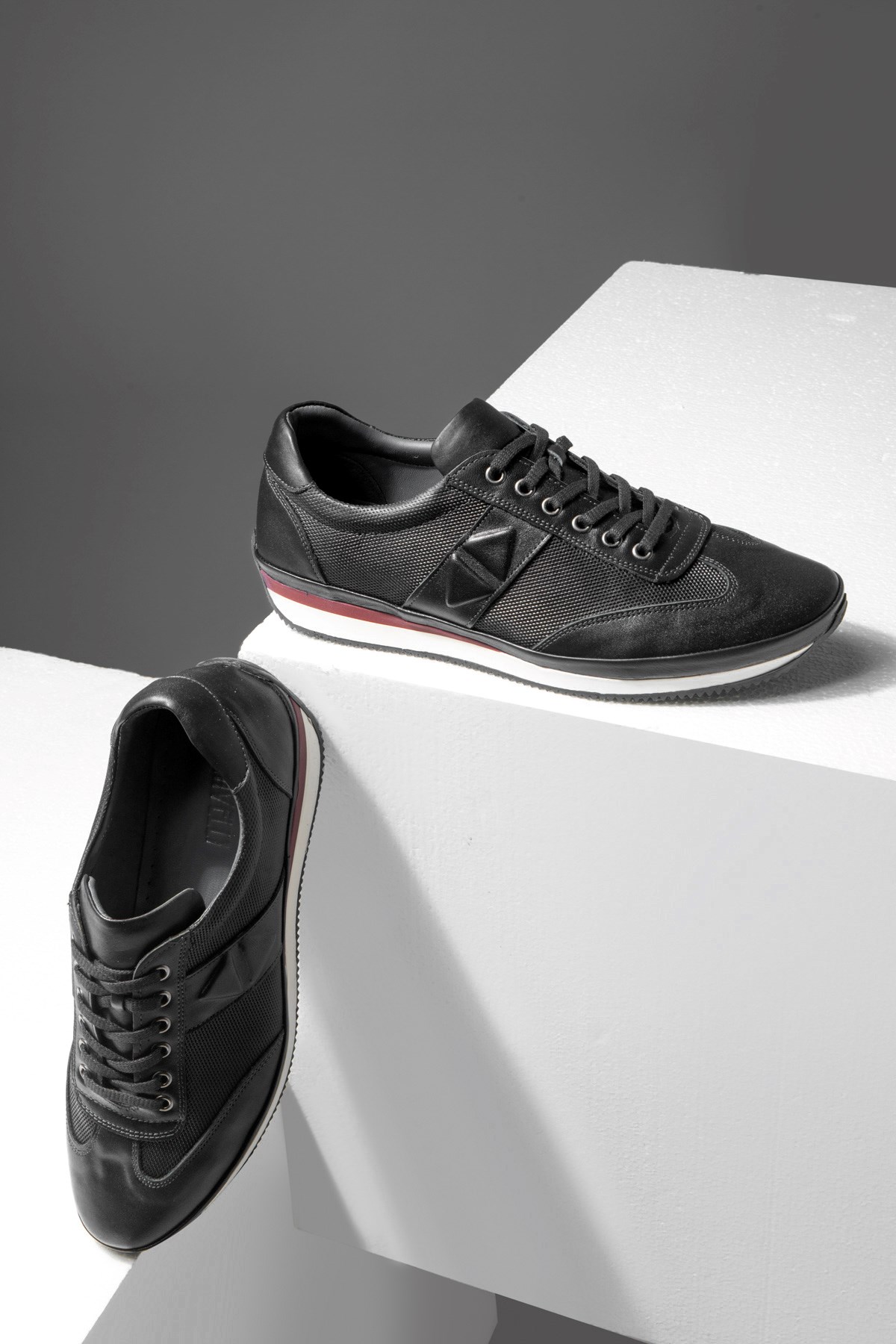 Stripe Hakiki Deri Erkek Günlük Ayakkabı, Casual Ayakkabı, %100 Deri Ayakkabı - Görsel 5