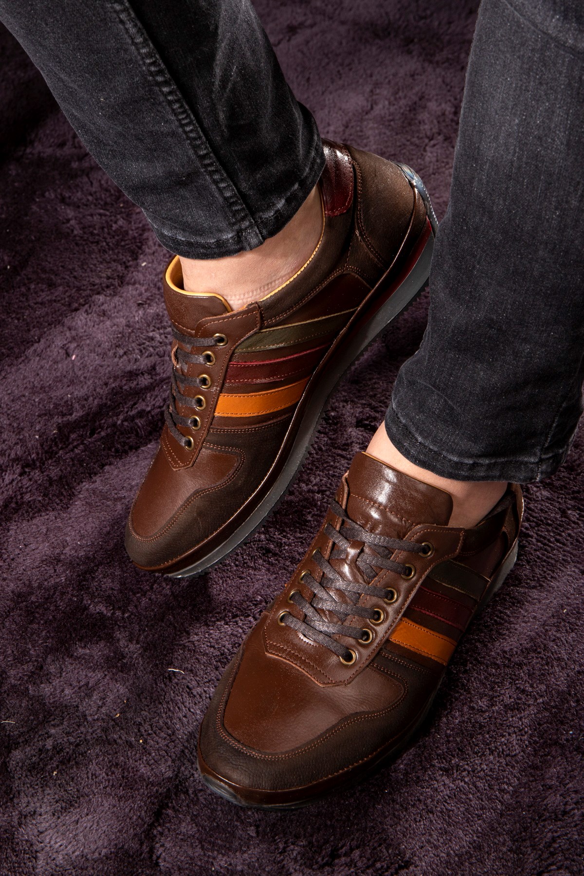 Line Hakiki Deri Erkek Günlük Ayakkabı, Casual Ayakkabı, %100 Deri Ayakkabı - Görsel 6