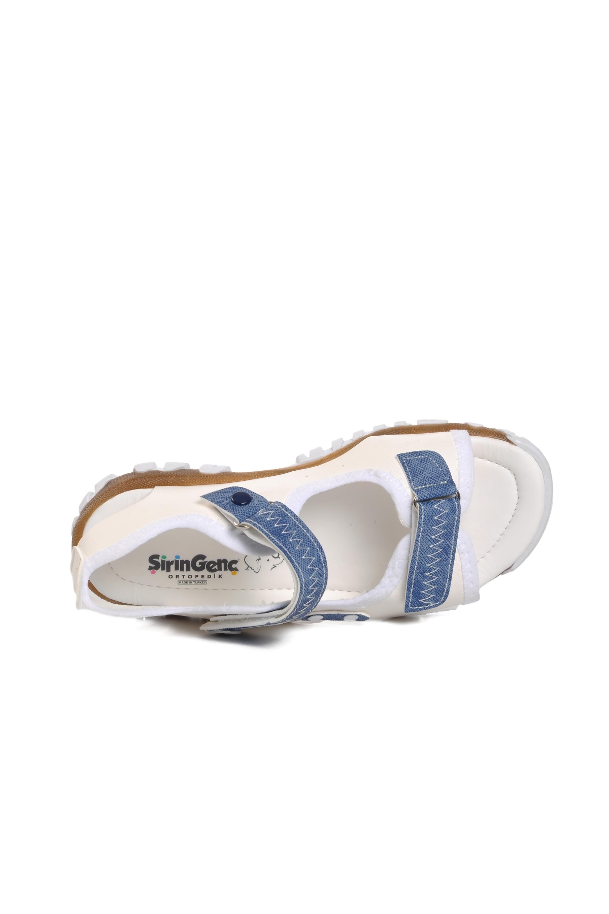 Şiringenç 22Y05 Lacivert-Kot-Beyaz Erkek Çocuk Sandalet - Görsel 6