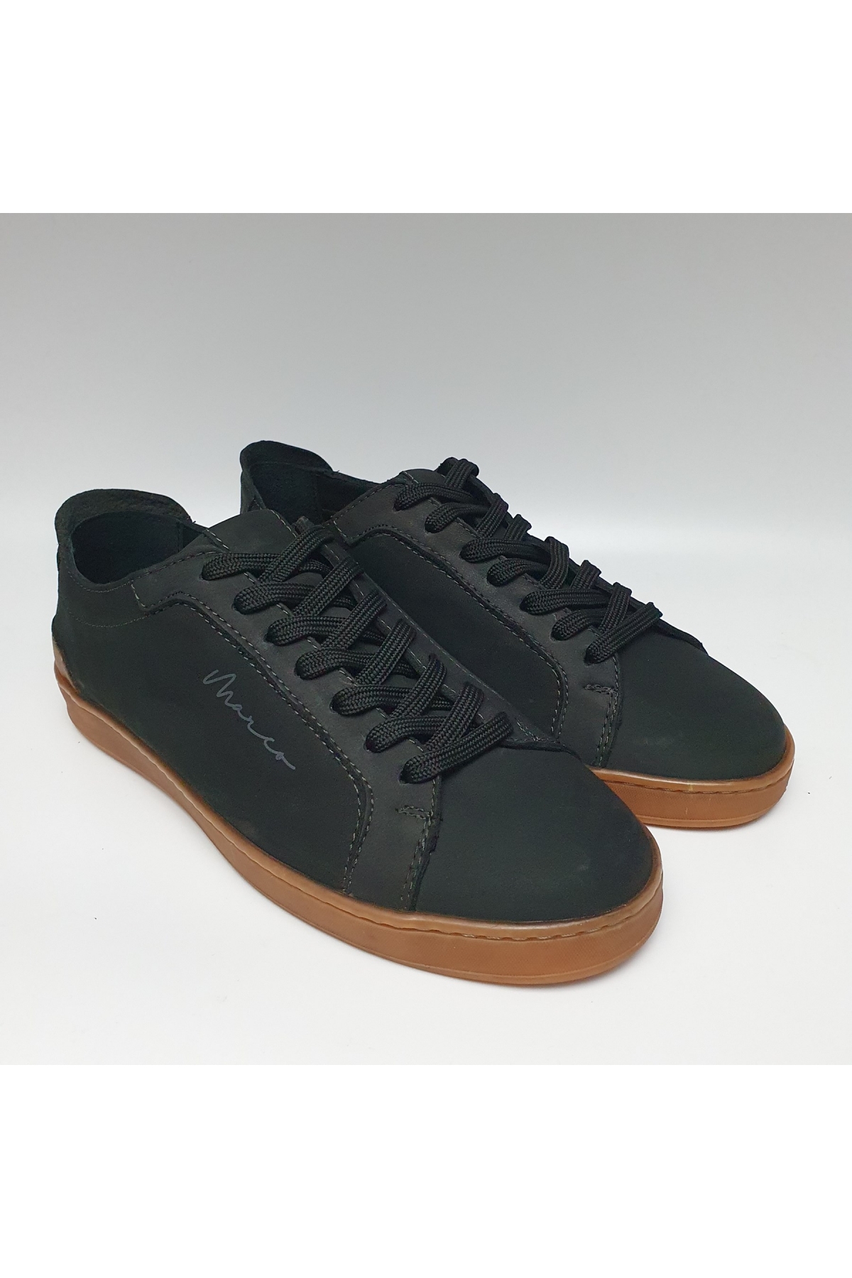 Hakiki/Gerçek Deri Düz Taban Sneaker Spor Günlük Ayakkabı 17244 - Görsel 2