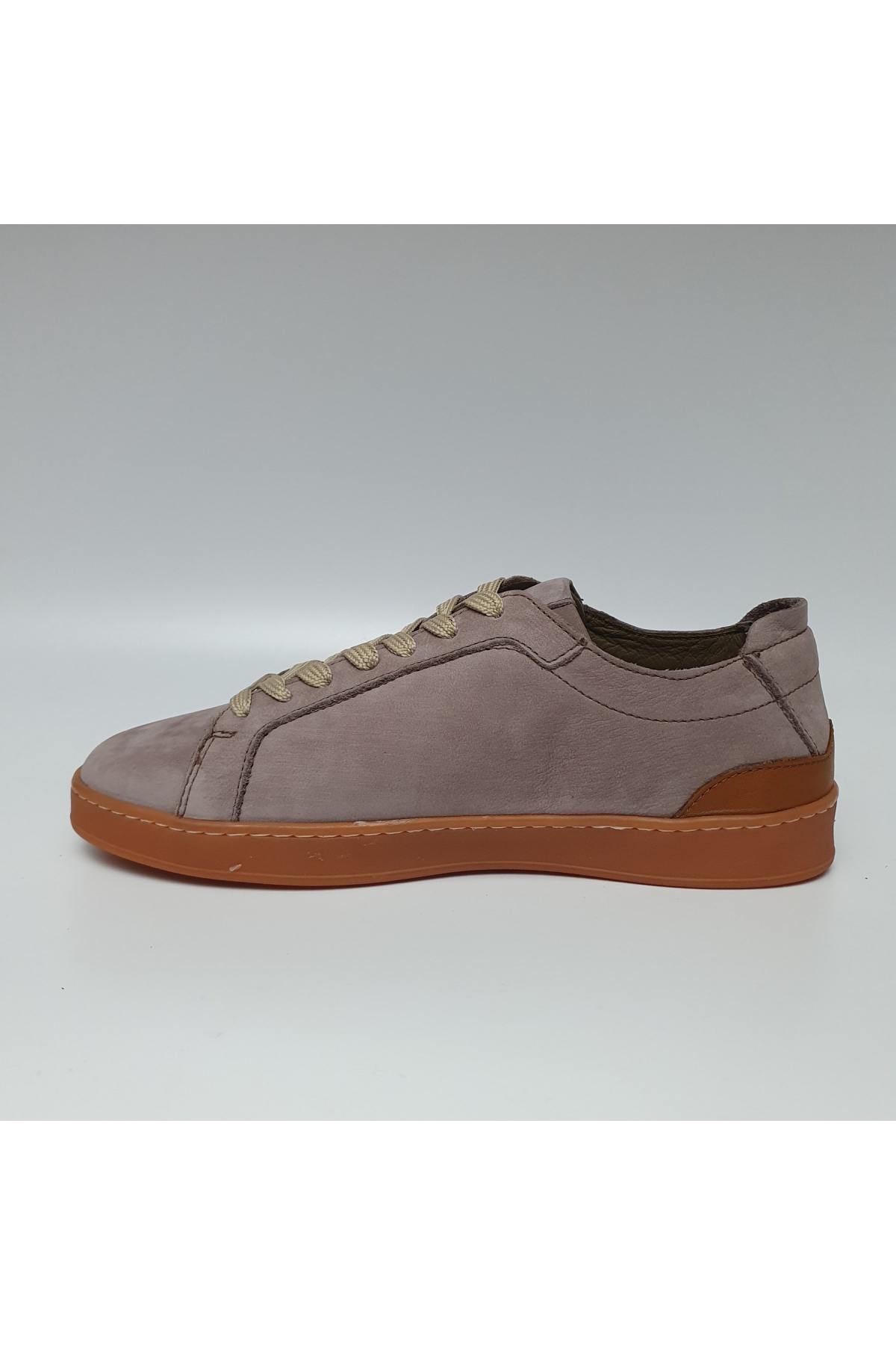 Hakiki/Gerçek Deri Düz Taban Sneaker Spor Günlük Ayakkabı 17244 - Görsel 4