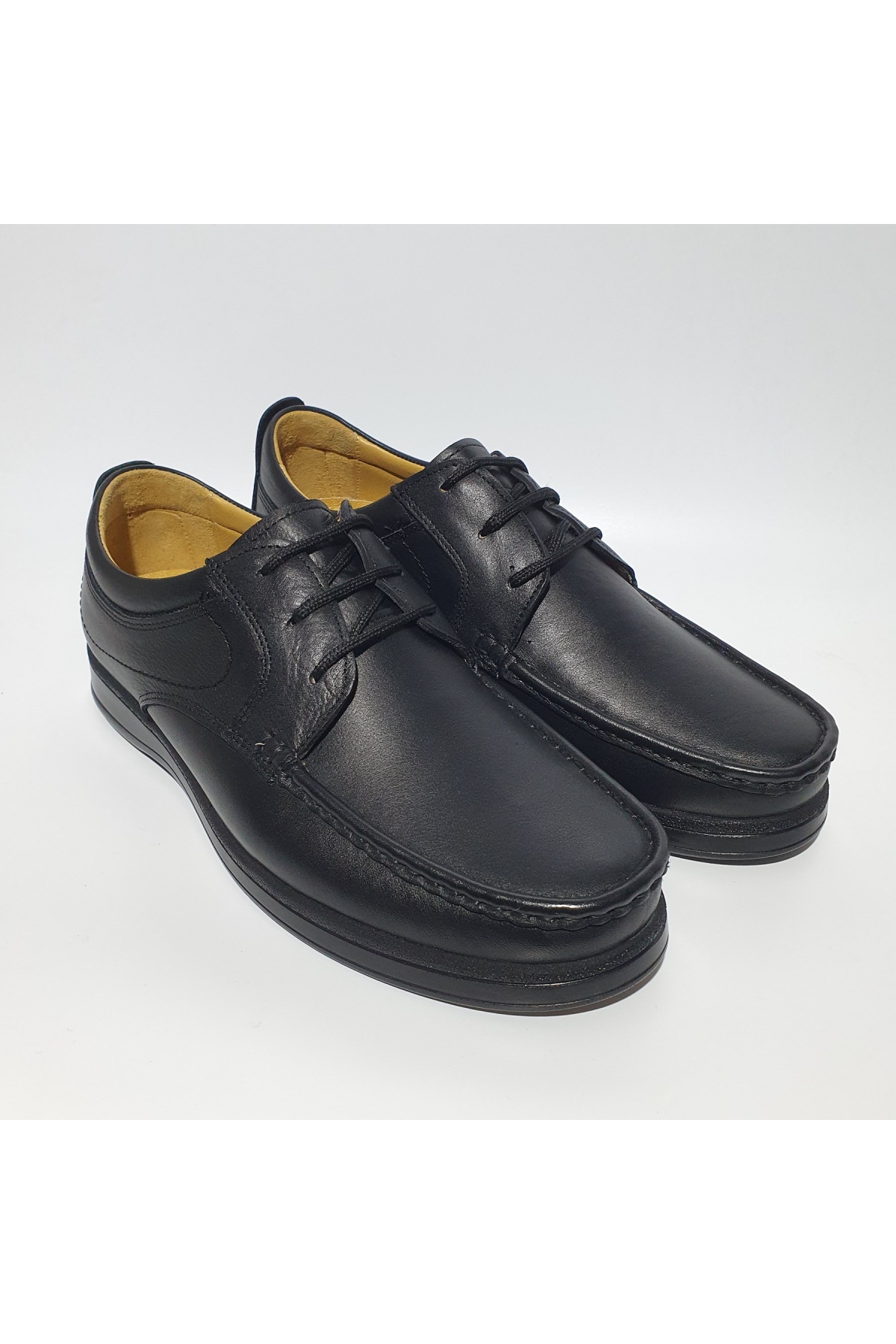 Öztürk Bağcıklı Dikişli Gerçek/Hakiki Deri Rahat Günlük Ayakkabı AY-591 - Görsel 2