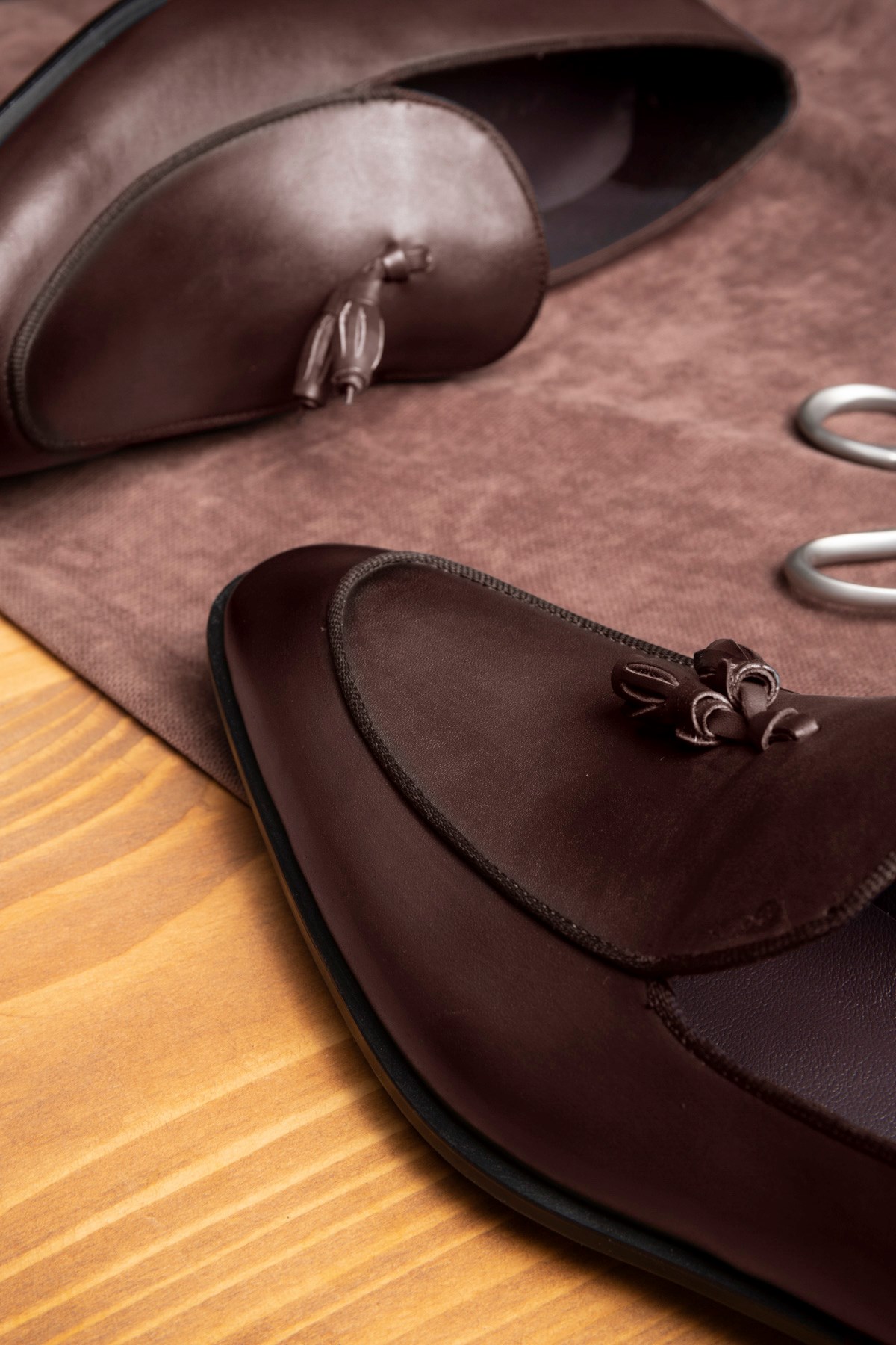 Smug Hakiki Deri Erkek Klasik Ayakkabı, Loafer Klasik Ayakkabı, Makosen Ayakkabı - Görsel 5