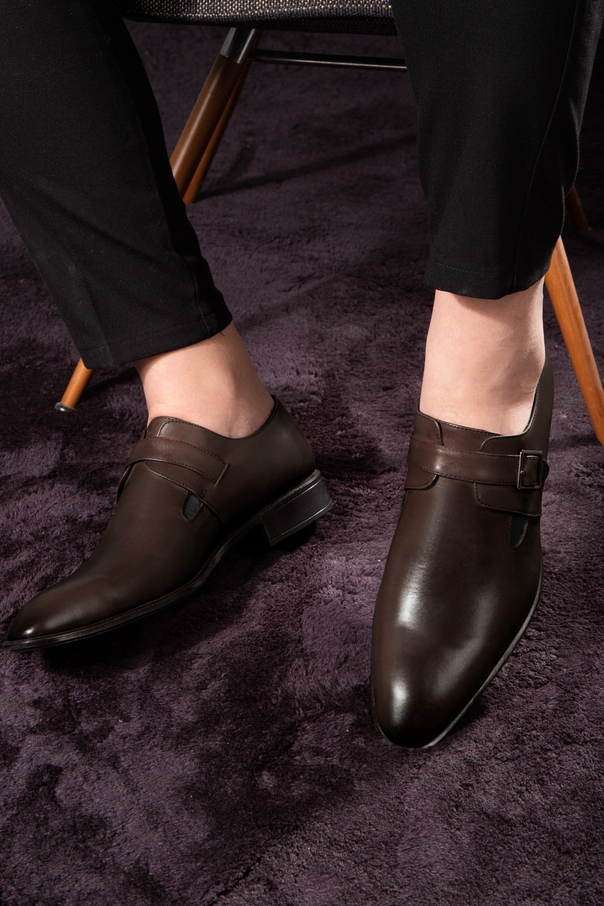 Sharp Hakiki Deri Erkek Klasik Ayakkabı, Loafer Klasik Ayakkabı, Makosen Ayakkabı - Görsel 6