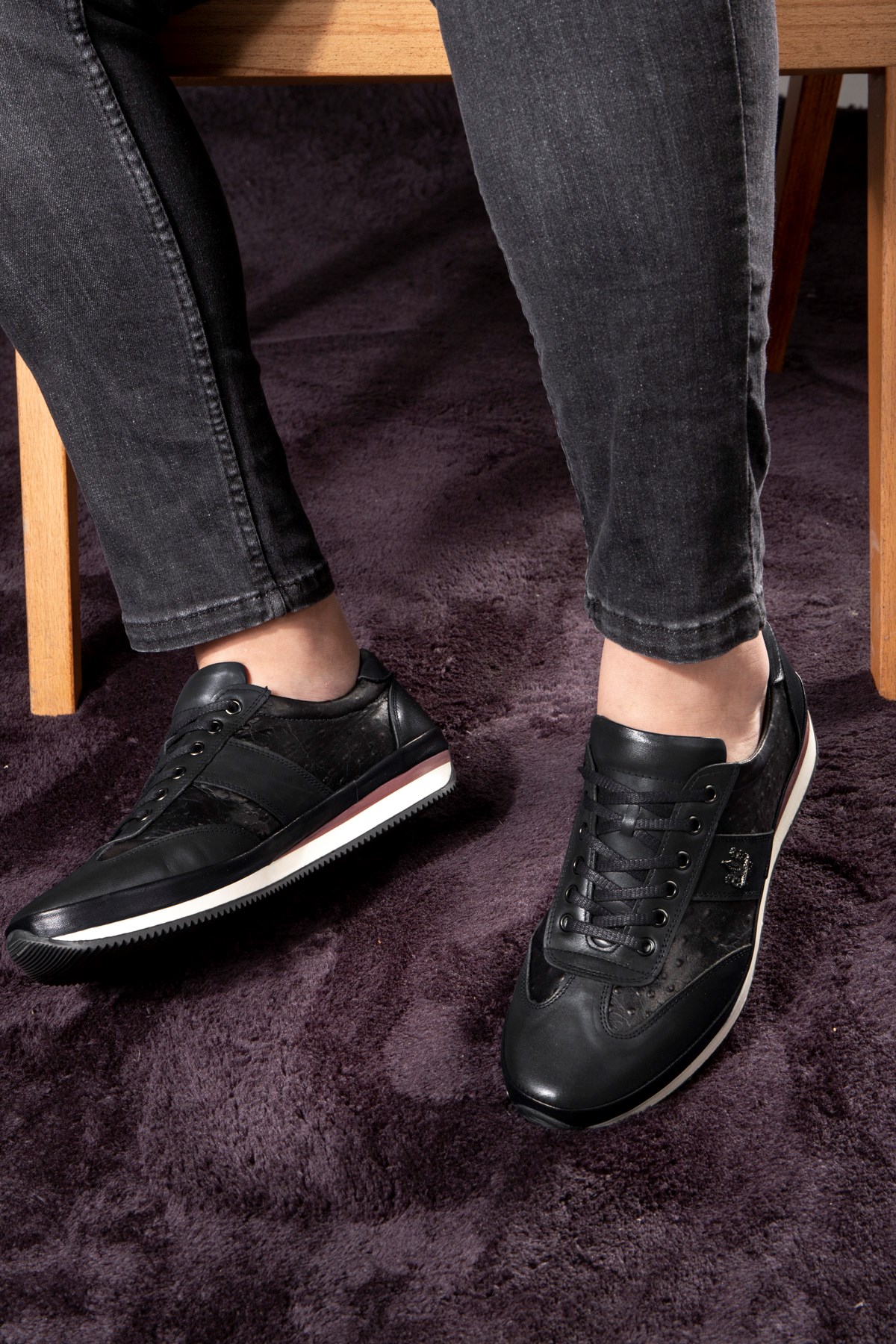 Ostrich 2 Hakiki Deri Erkek Günlük Ayakkabı, Casual Ayakkabı, %100 Deri Ayakkabı - Görsel 6