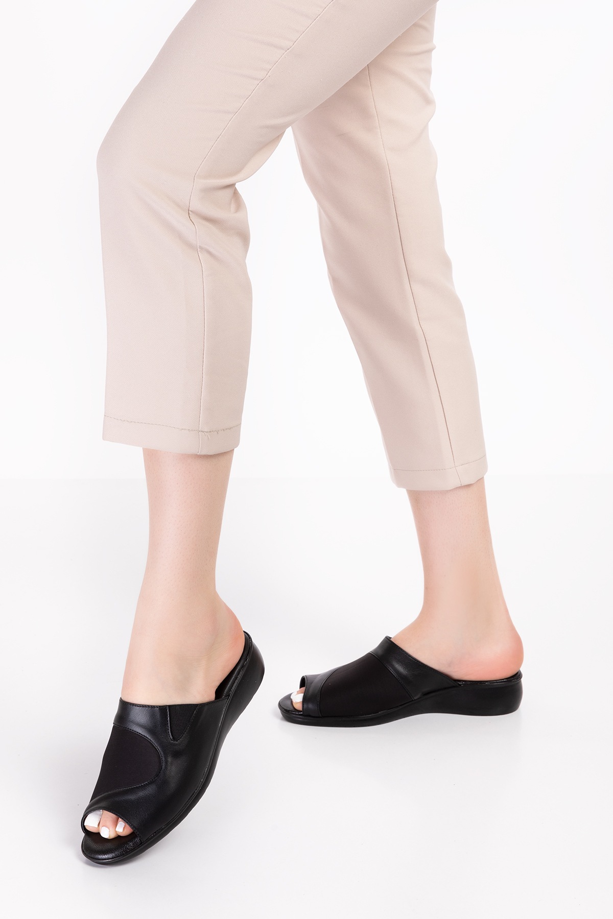 Gondol Hakiki Deri Kemik Çıkıntısına Özel Rahat Terlik özl.555 - Görsel 3