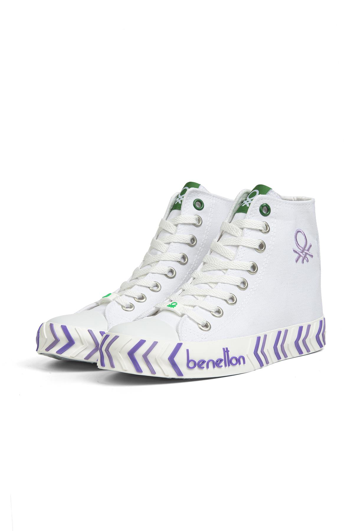 ® | BN-30625-3374 Beyaz Lila - Kadın Spor Ayakkabı - Görsel 5