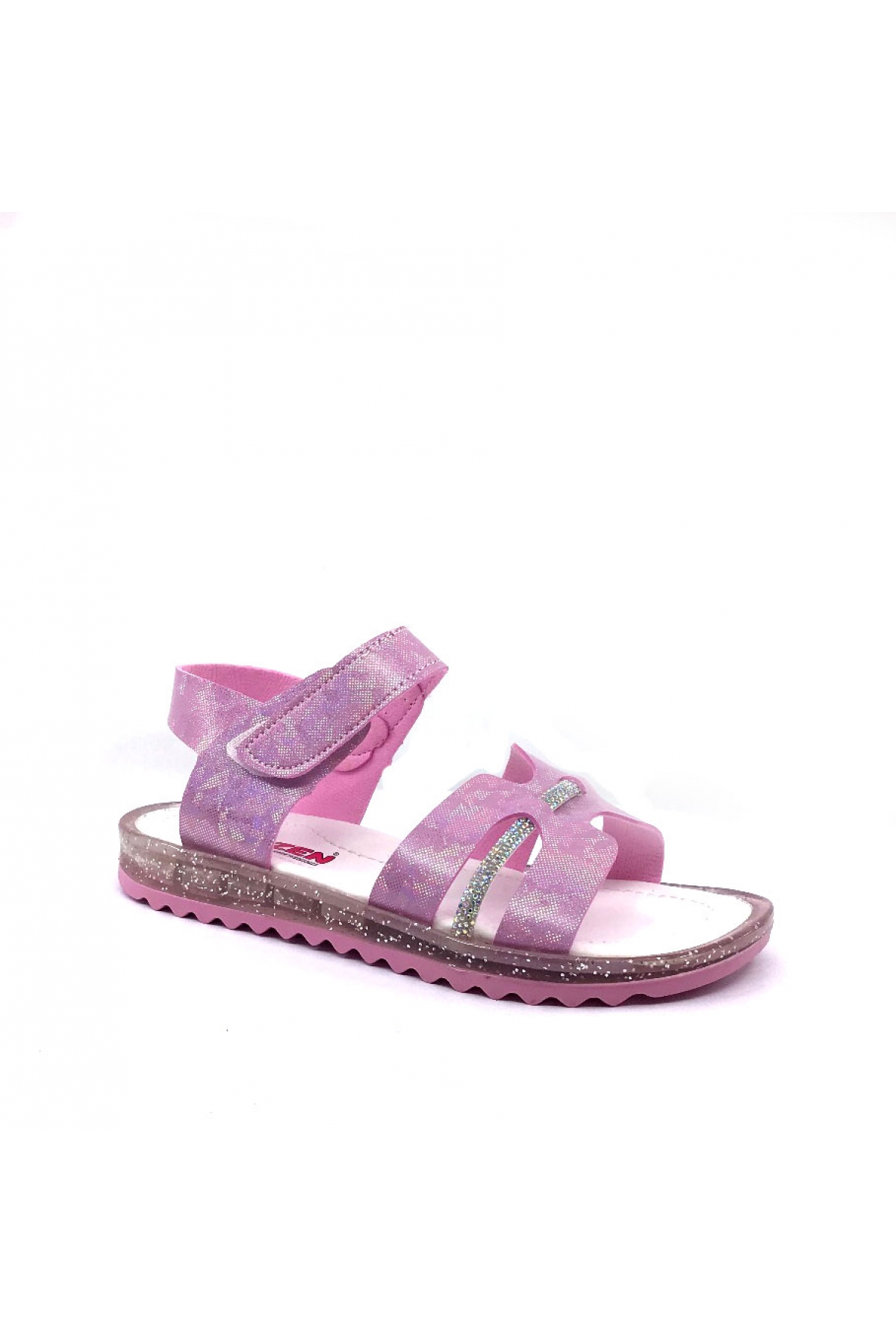 4036 Simli Taşlı Kız Çocuk Sandalet Ayakkabı - Görsel 3
