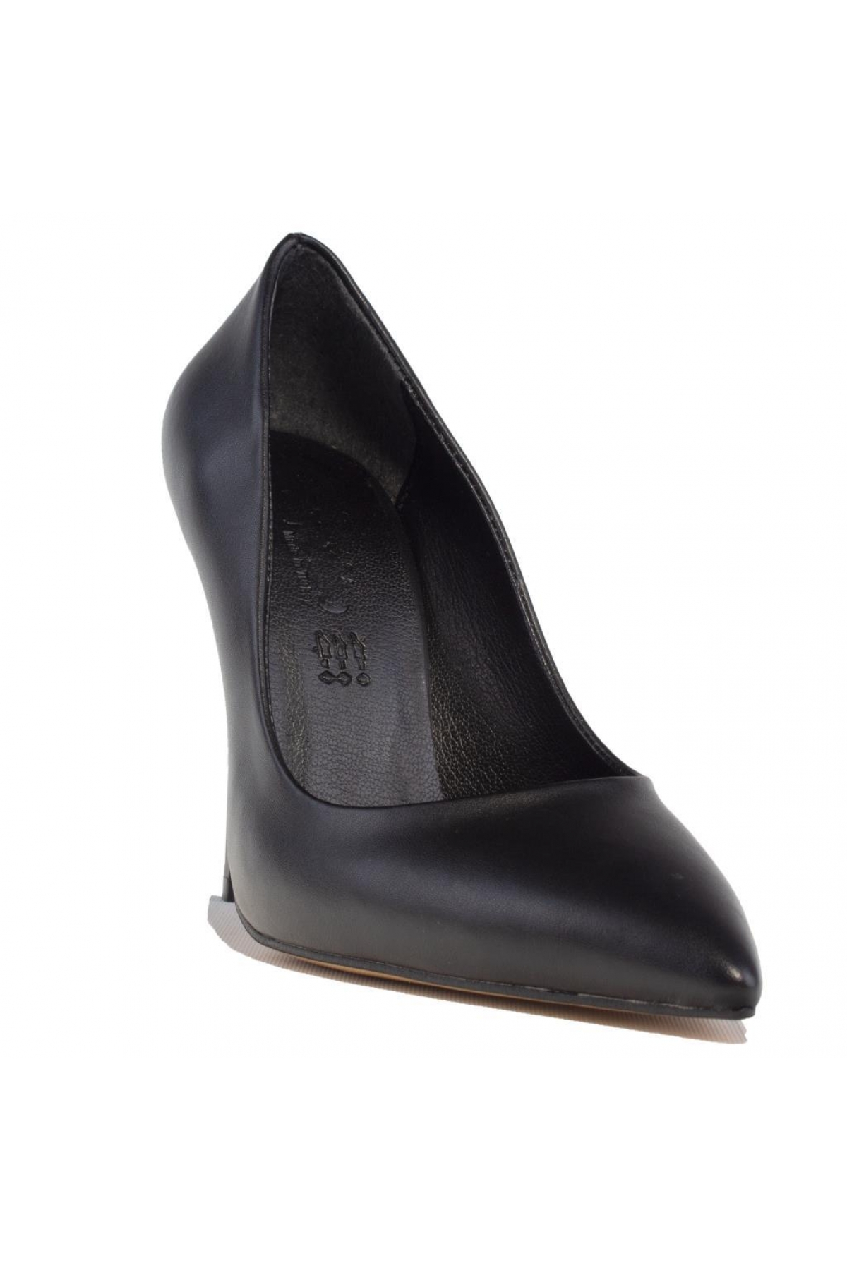 DZA07-388460 Siyah Stiletto Topuklu Kadın Ayakkabı - Görsel 2