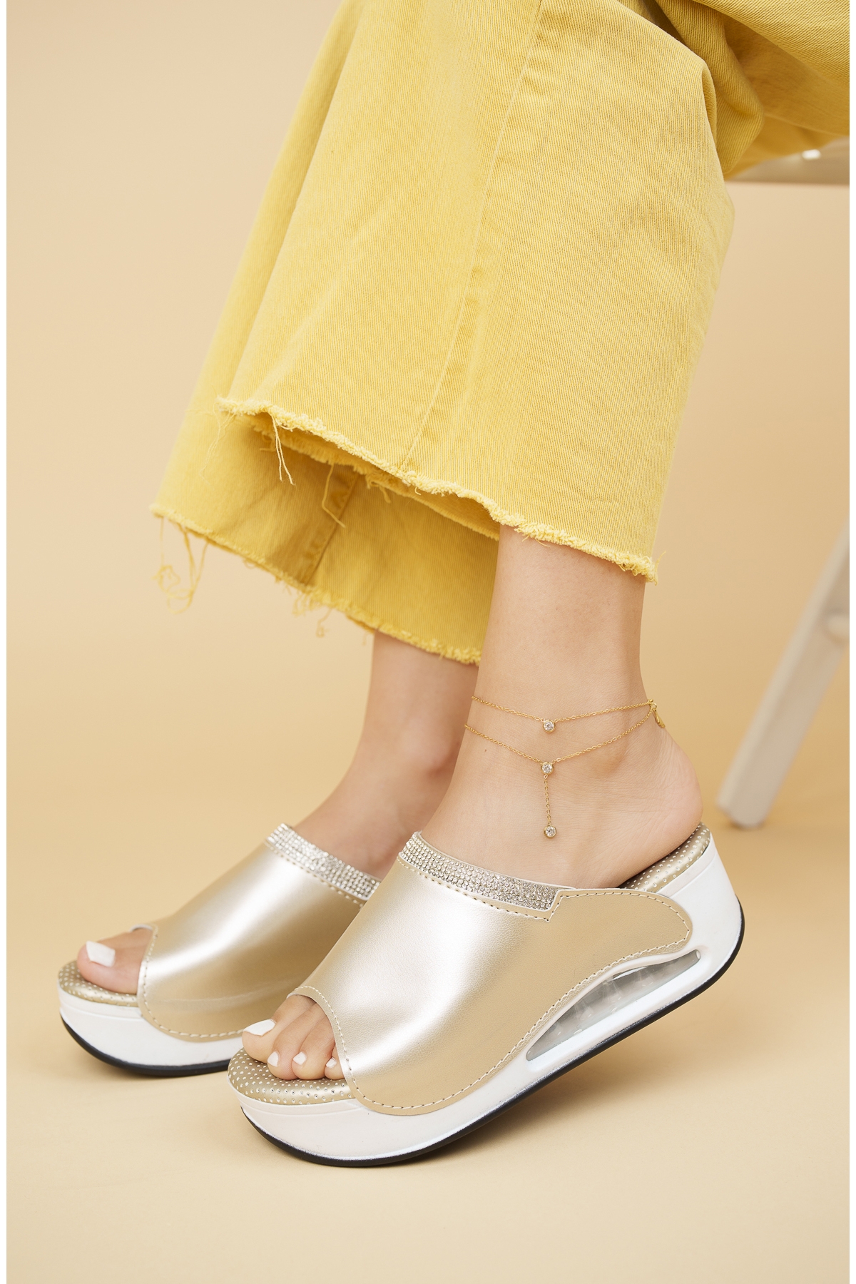 Linda Anatomik Ortopedik Air Rahat Taban Medical Sabo Günlük Kadın Terlik - Görsel 3