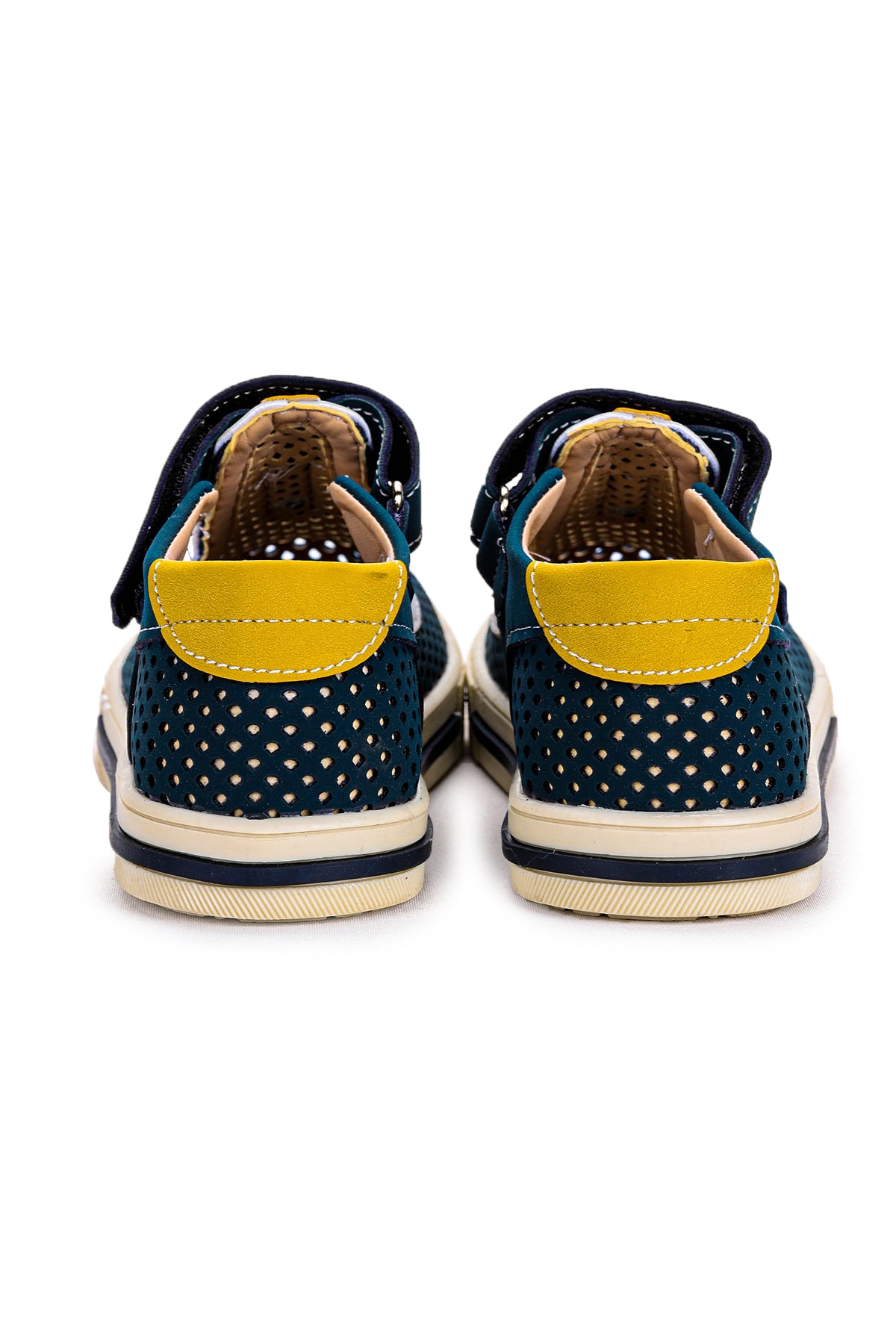 Günlük Erkek Çocuk Ayakkabı Şb 2397-04 Petrol - Sarı - Beyaz - Görsel 5