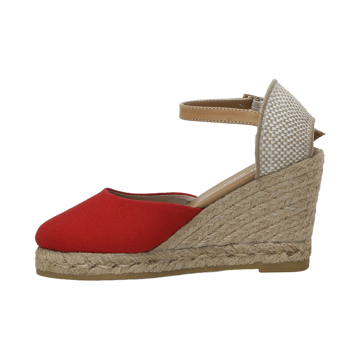 Nine West EPOLA2 3FX Kırmızı Kadın Dolgu Topuk Sandalet. 4
