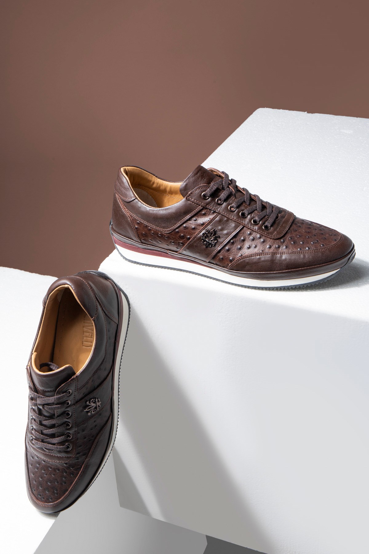 Ostrich Plane Hakiki Deri Erkek Günlük Ayakkabı, Casual Ayakkabı, %100 Deri Ayakkabı - Görsel 5