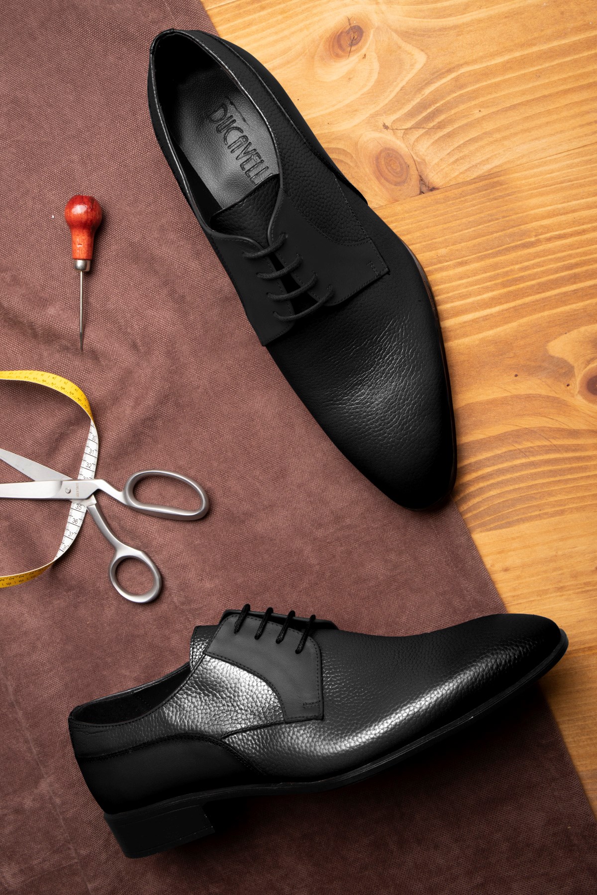 Elite Hakiki Deri Erkek Klasik Ayakkabı, Derby Klasik Ayakkabı, Bağcıklı Klasik Ayakkabı - Görsel 6