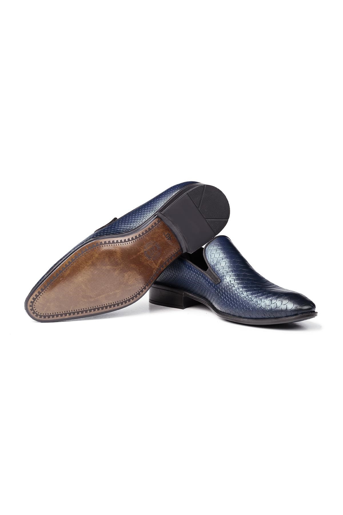 Ducavelli Alligator Hakiki Deri Erkek Klasik Ayakkabı, Loafer Klasik Ayakkabı, Makosen Ayakkabı - Görsel 3