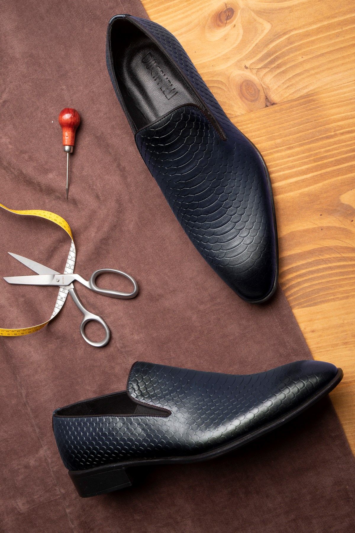 Ducavelli Alligator Hakiki Deri Erkek Klasik Ayakkabı, Loafer Klasik Ayakkabı, Makosen Ayakkabı - Görsel 5