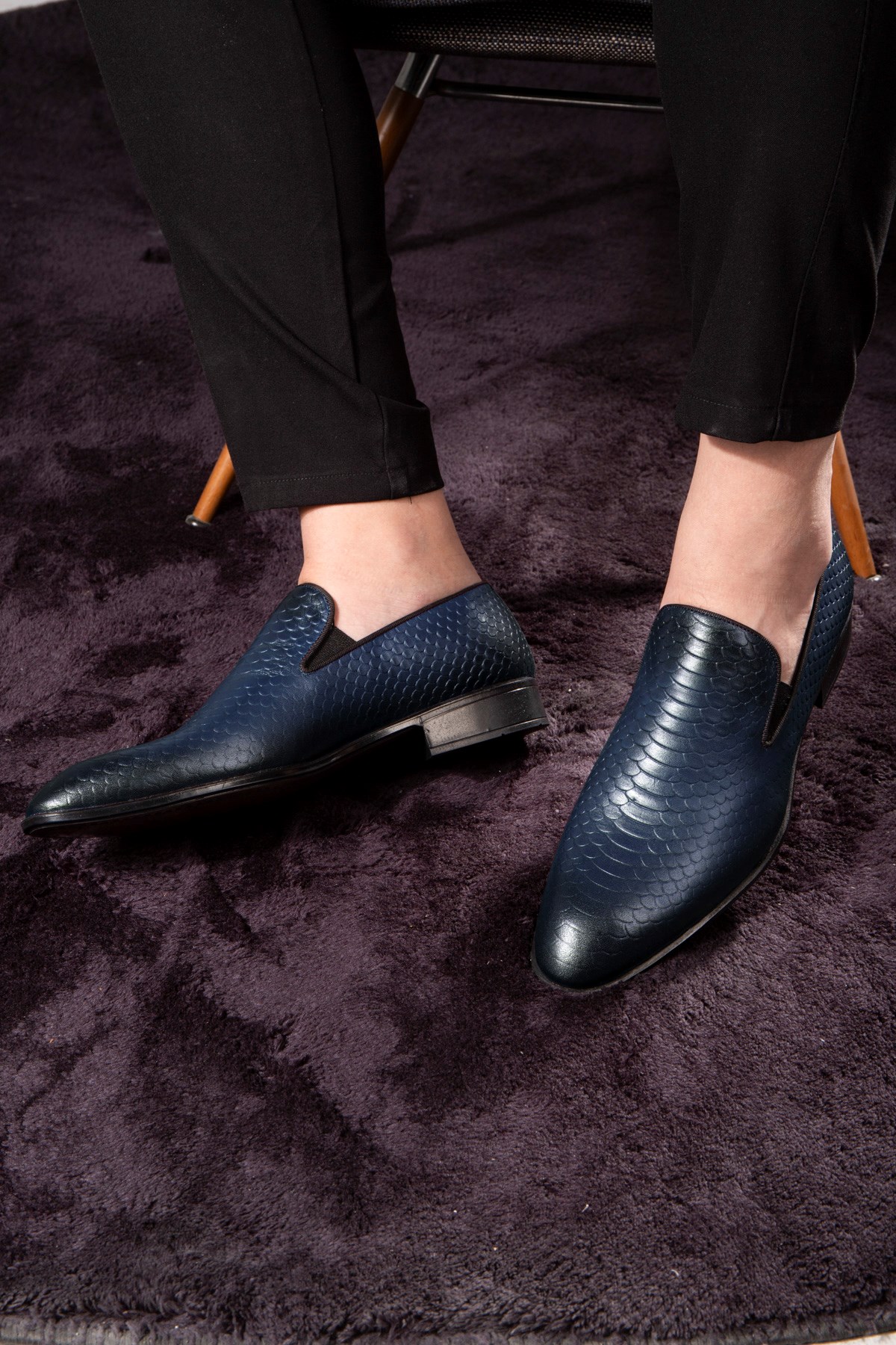 Ducavelli Alligator Hakiki Deri Erkek Klasik Ayakkabı, Loafer Klasik Ayakkabı, Makosen Ayakkabı - Görsel 6